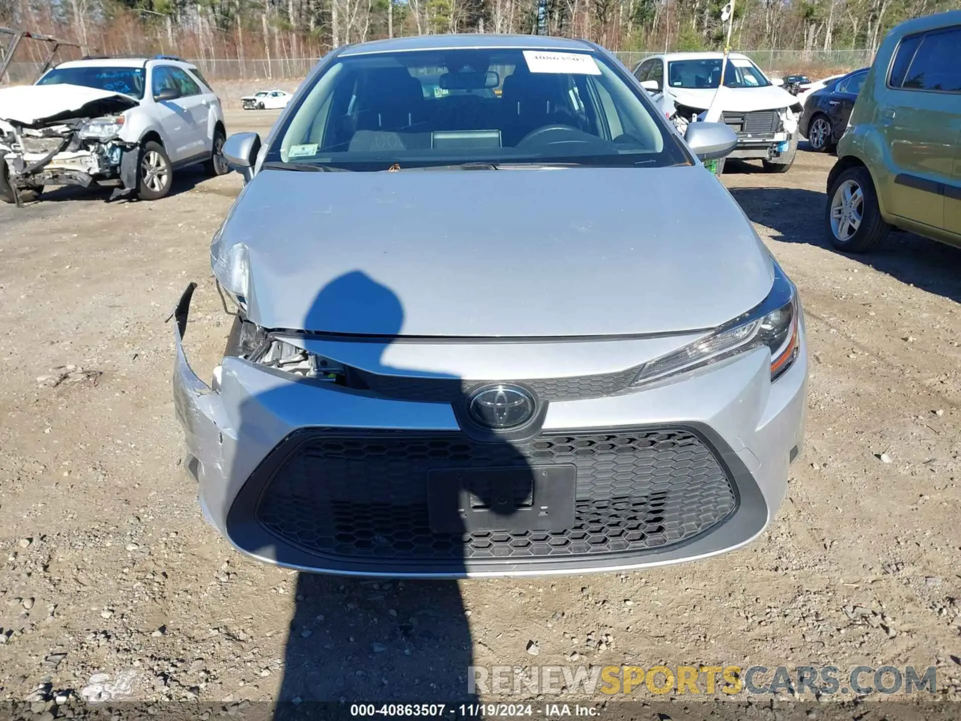 13 fotografías del automóvil dañado JTDVPMAE2MJ172436 TOYOTA COROLLA 2021