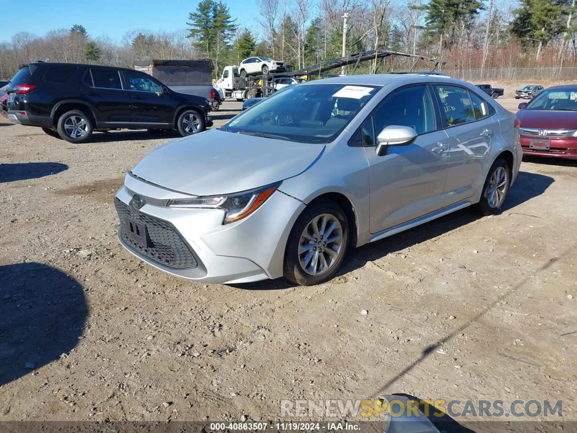2 fotografías del automóvil dañado JTDVPMAE2MJ172436 TOYOTA COROLLA 2021