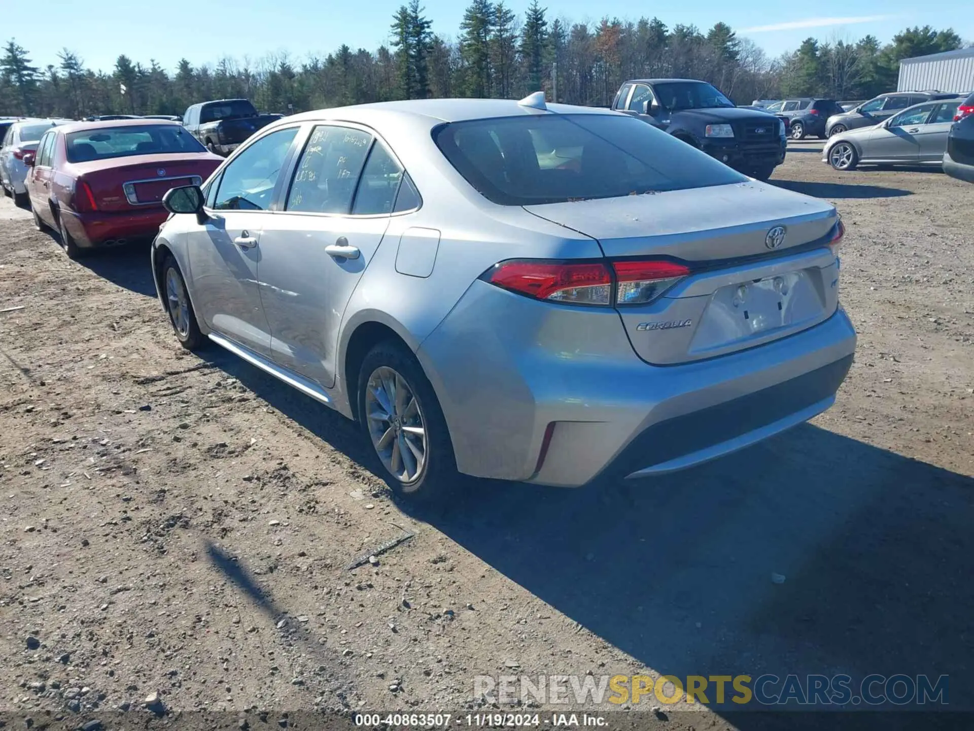 3 fotografías del automóvil dañado JTDVPMAE2MJ172436 TOYOTA COROLLA 2021