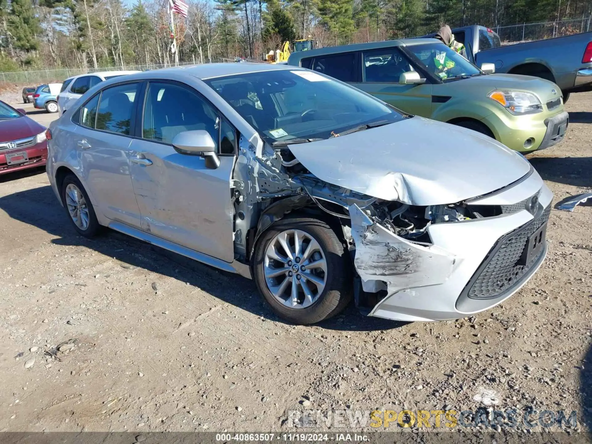 6 fotografías del automóvil dañado JTDVPMAE2MJ172436 TOYOTA COROLLA 2021
