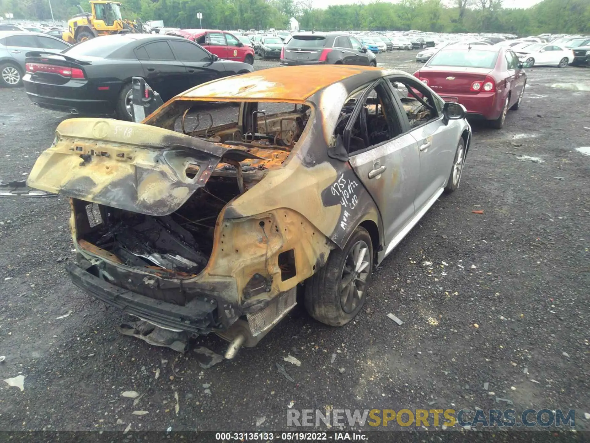 4 fotografías del automóvil dañado JTDVPMAE3MJ132401 TOYOTA COROLLA 2021