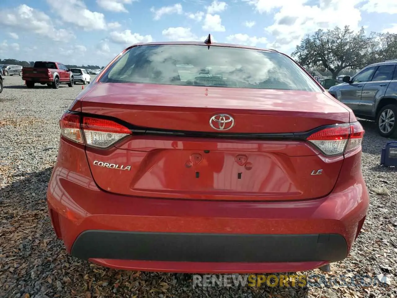 6 fotografías del automóvil dañado JTDVPMAE4MJ121486 TOYOTA COROLLA 2021
