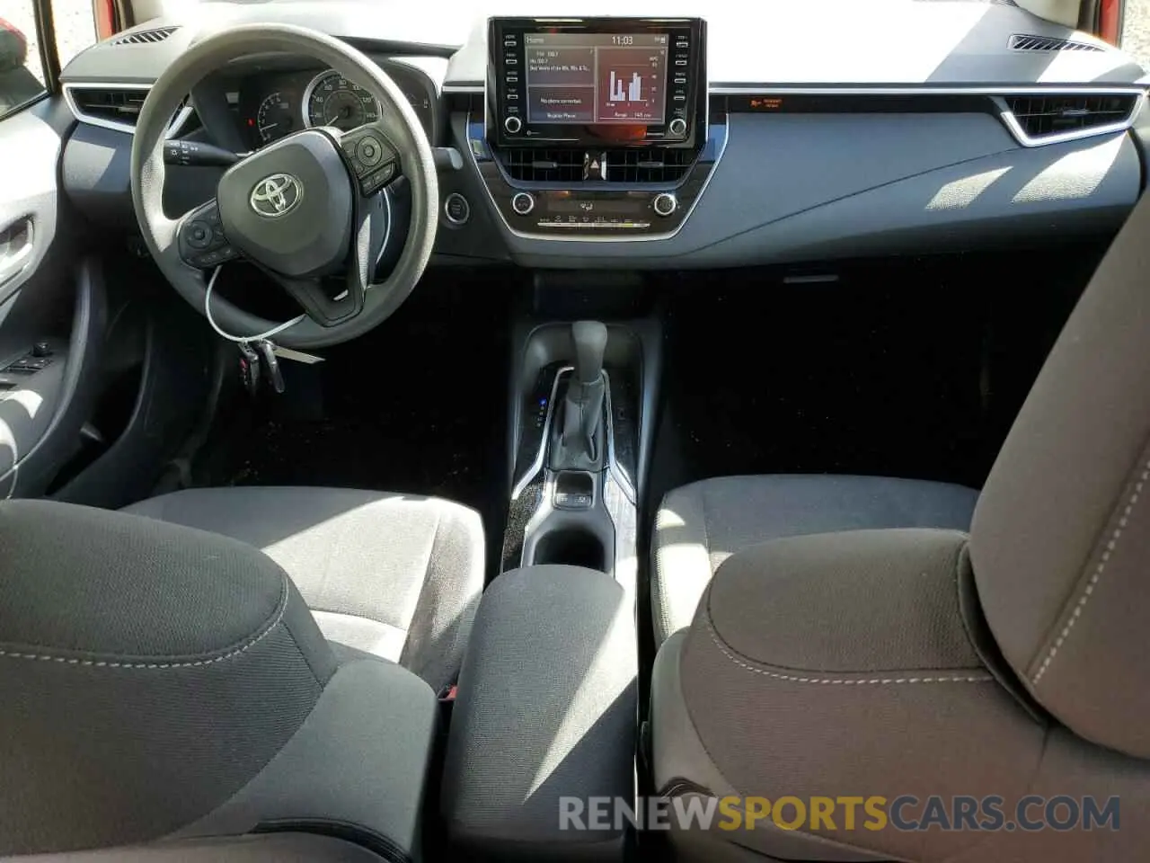 8 fotografías del automóvil dañado JTDVPMAE4MJ121486 TOYOTA COROLLA 2021