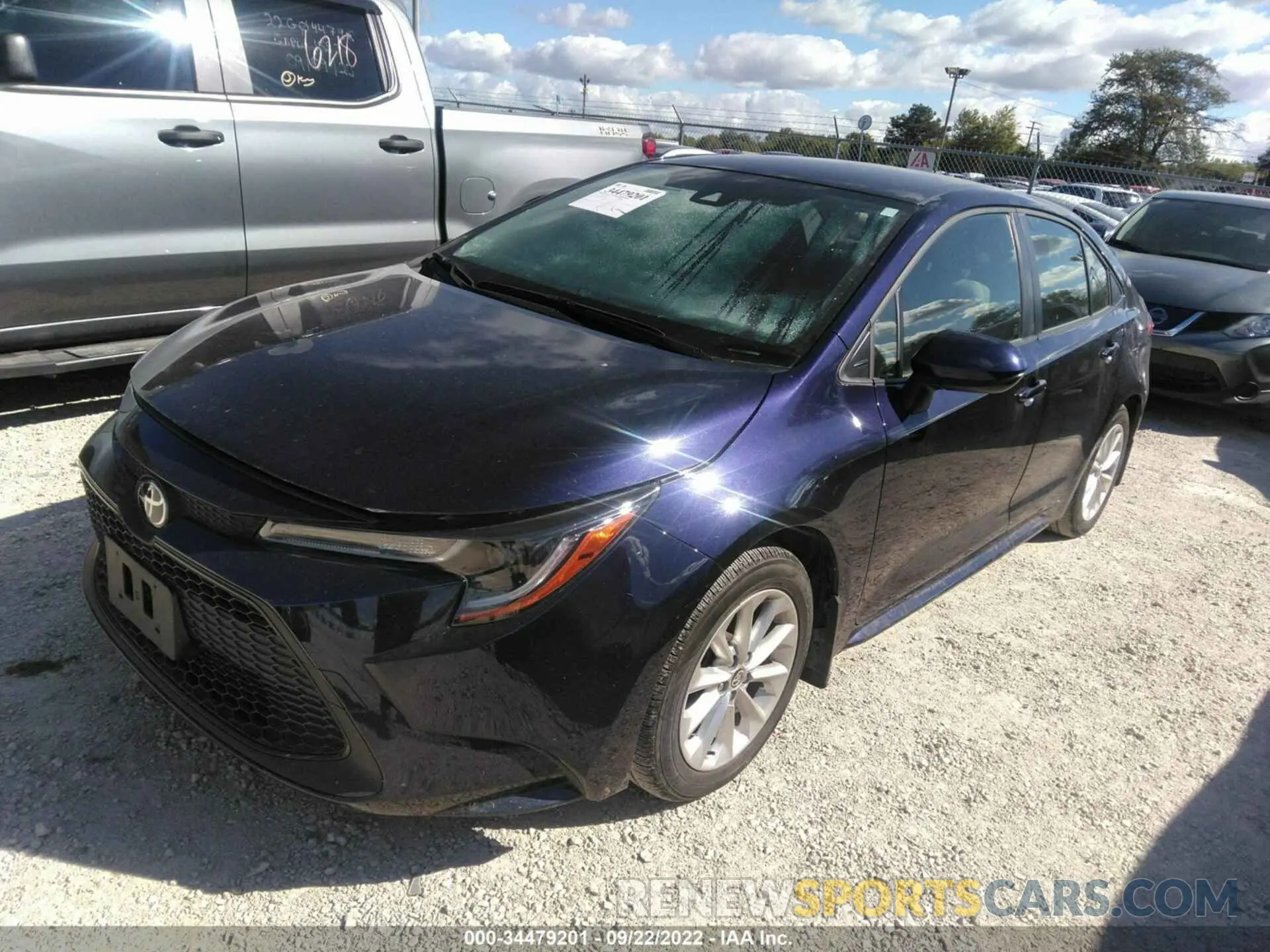 2 fotografías del automóvil dañado JTDVPMAE6MJ128777 TOYOTA COROLLA 2021
