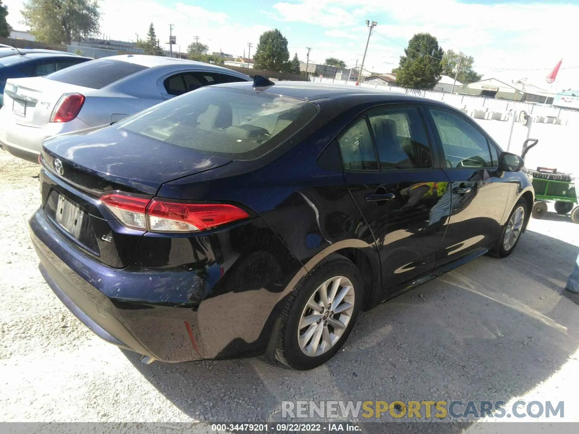 4 fotografías del automóvil dañado JTDVPMAE6MJ128777 TOYOTA COROLLA 2021