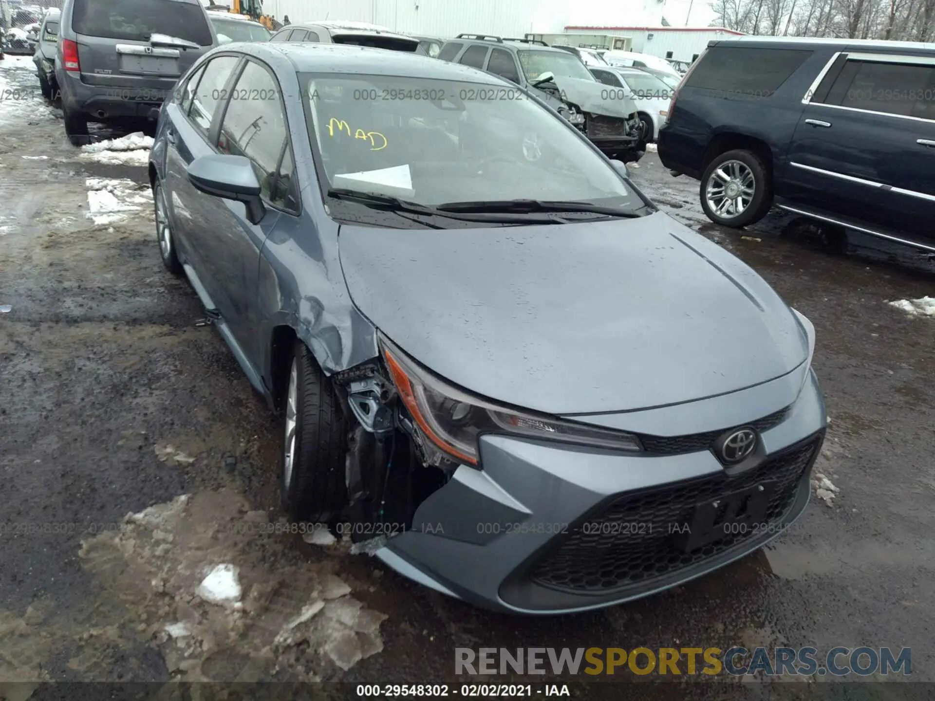 1 fotografías del automóvil dañado JTDVPMAE9MJ128210 TOYOTA COROLLA 2021