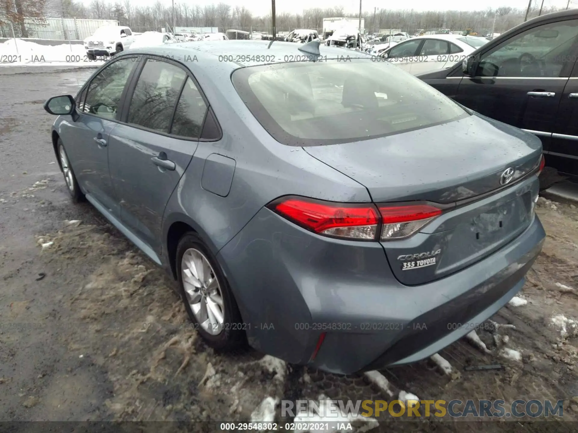 3 fotografías del automóvil dañado JTDVPMAE9MJ128210 TOYOTA COROLLA 2021