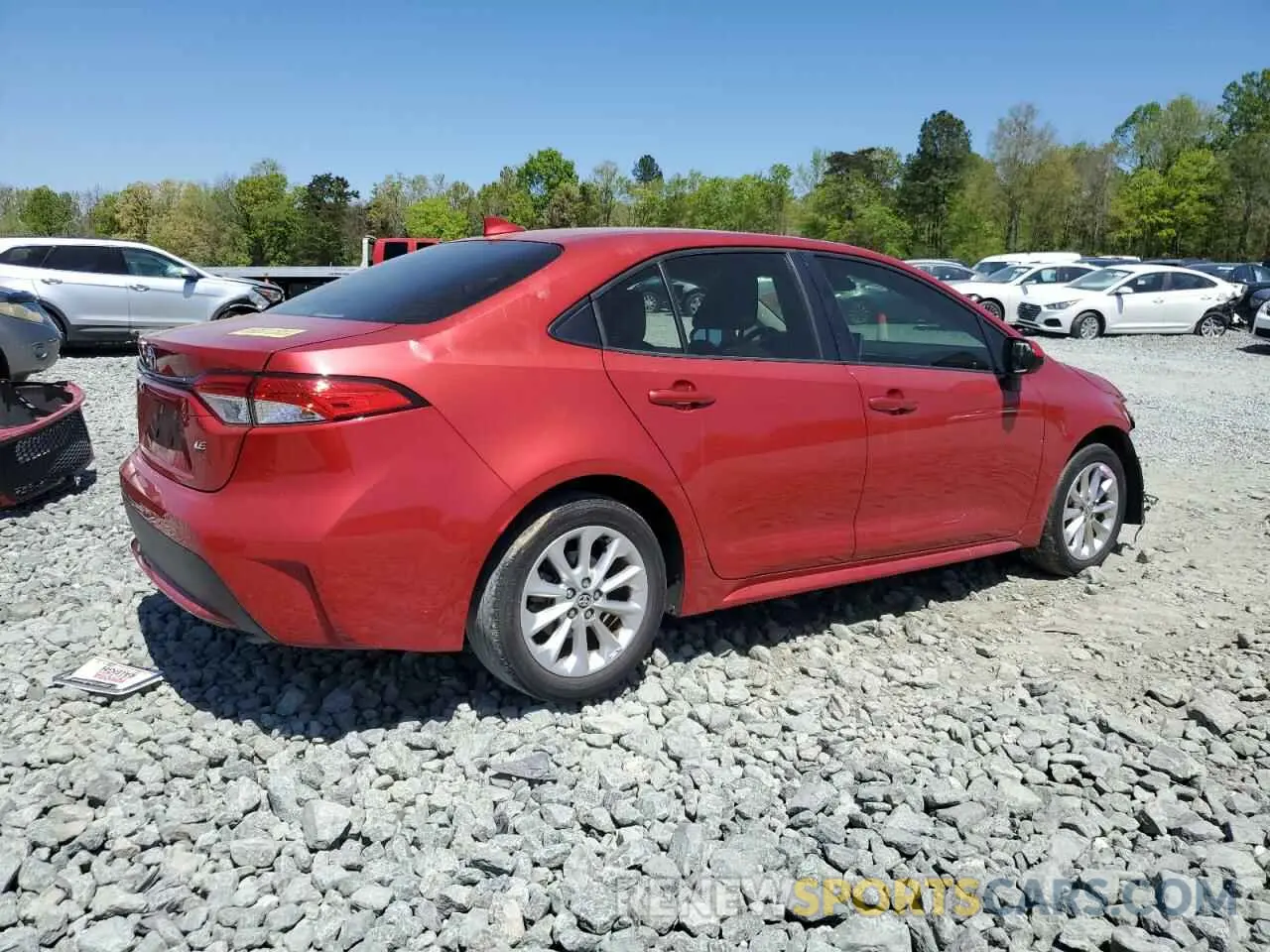 3 fotografías del automóvil dañado JTDVPMAE9MJ134296 TOYOTA COROLLA 2021