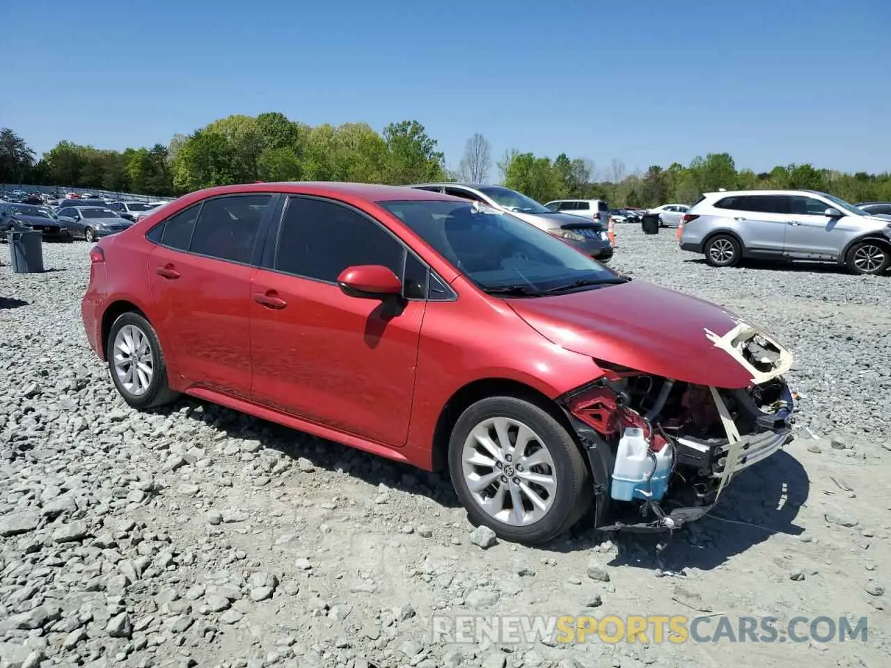 4 fotografías del automóvil dañado JTDVPMAE9MJ134296 TOYOTA COROLLA 2021