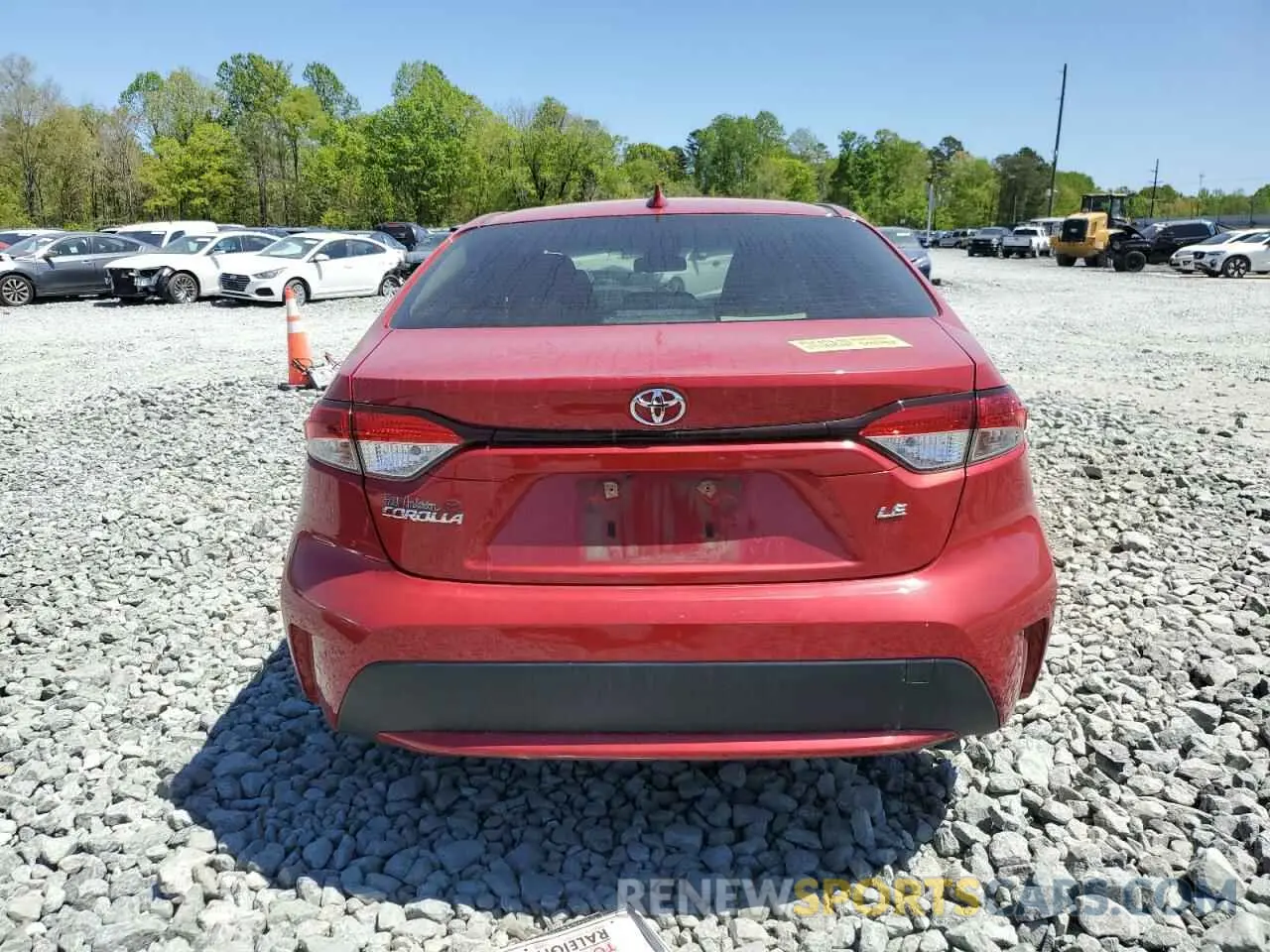 6 fotografías del automóvil dañado JTDVPMAE9MJ134296 TOYOTA COROLLA 2021
