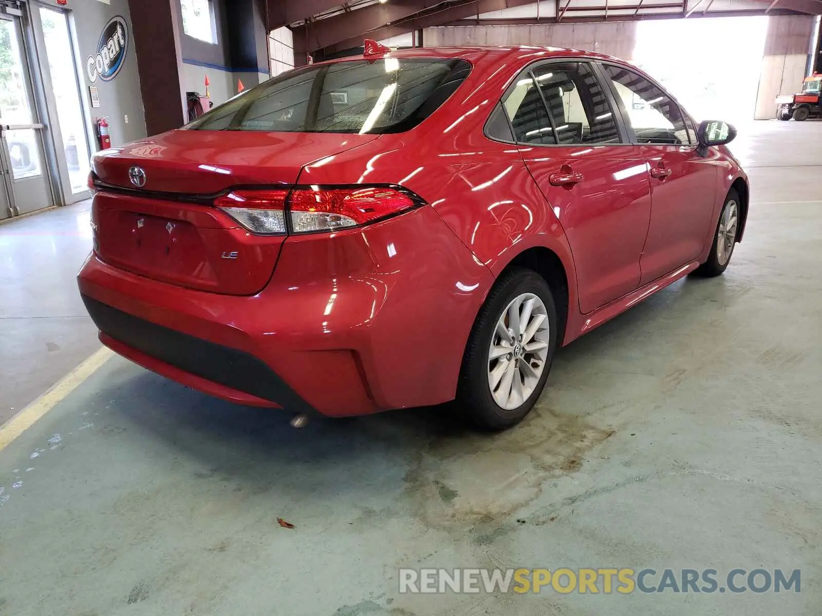 4 fotografías del automóvil dañado JTDVPMAEXMJ121363 TOYOTA COROLLA 2021