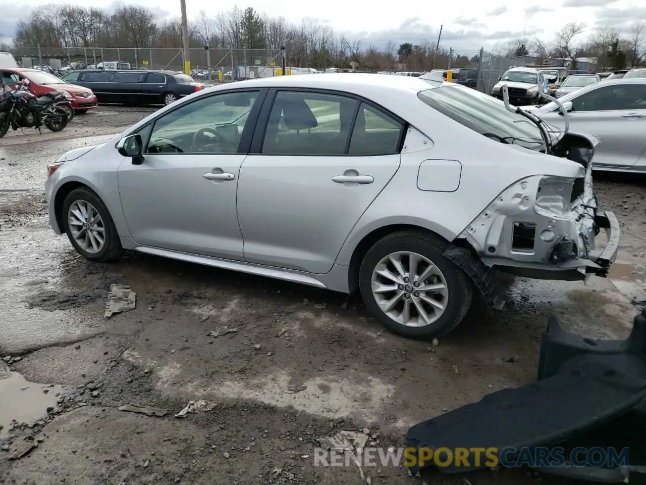 2 fotografías del automóvil dañado JTDVPMAEXMJ139703 TOYOTA COROLLA 2021