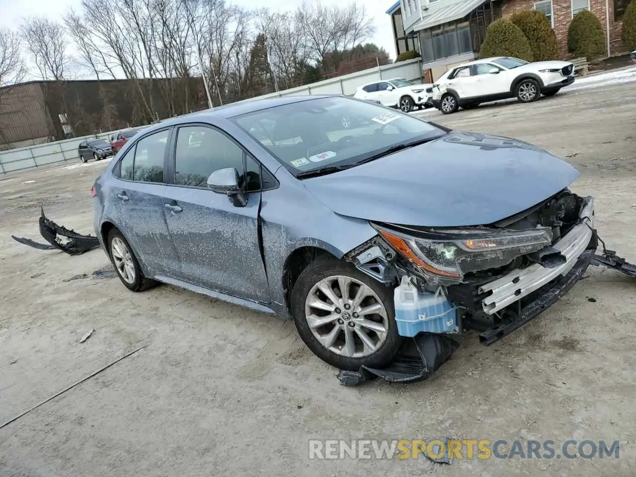 4 fotografías del automóvil dañado JTDVPMAEXMJ142424 TOYOTA COROLLA 2021