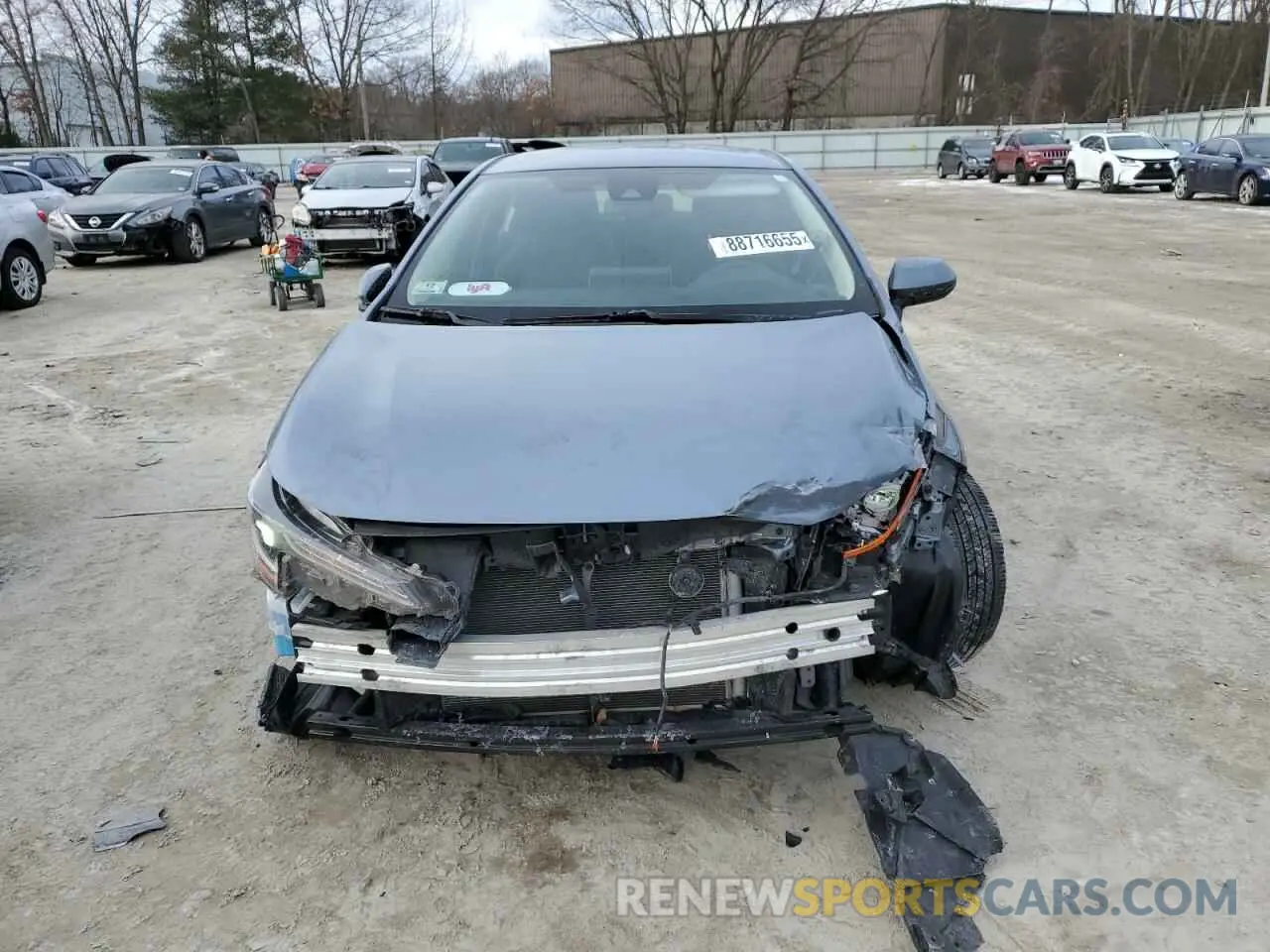 5 fotografías del automóvil dañado JTDVPMAEXMJ142424 TOYOTA COROLLA 2021