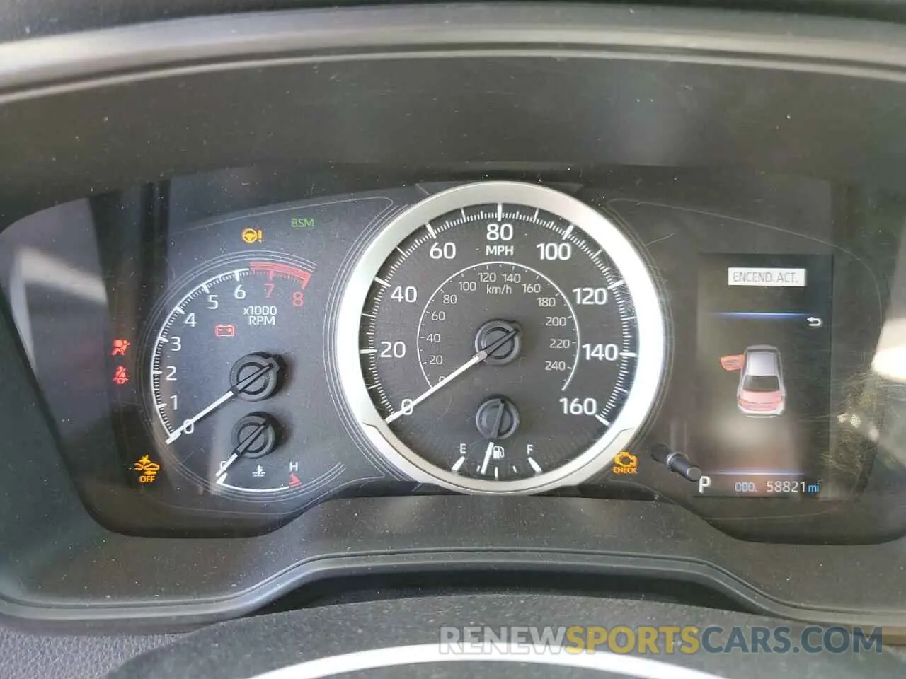 9 fotografías del automóvil dañado JTDVPMAEXMJ159983 TOYOTA COROLLA 2021