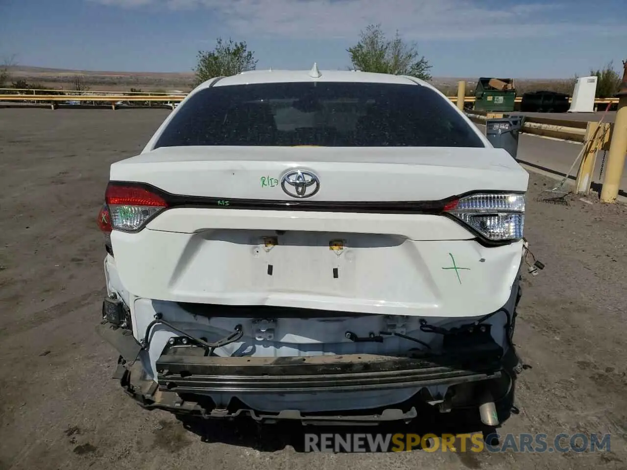 6 fotografías del automóvil dañado JTDVPMAEXMJ161202 TOYOTA COROLLA 2021