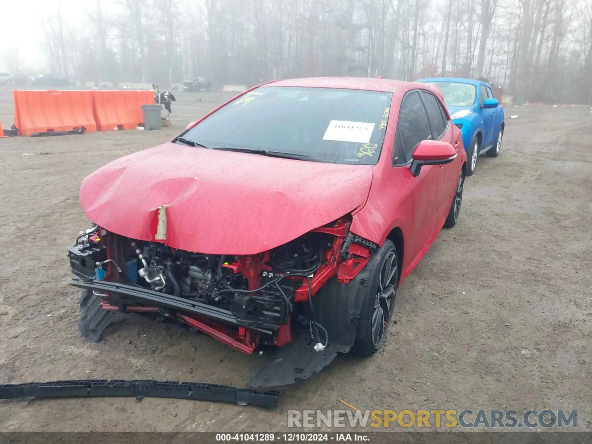 2 fotografías del automóvil dañado JTNA4MBE7M3130897 TOYOTA COROLLA 2021