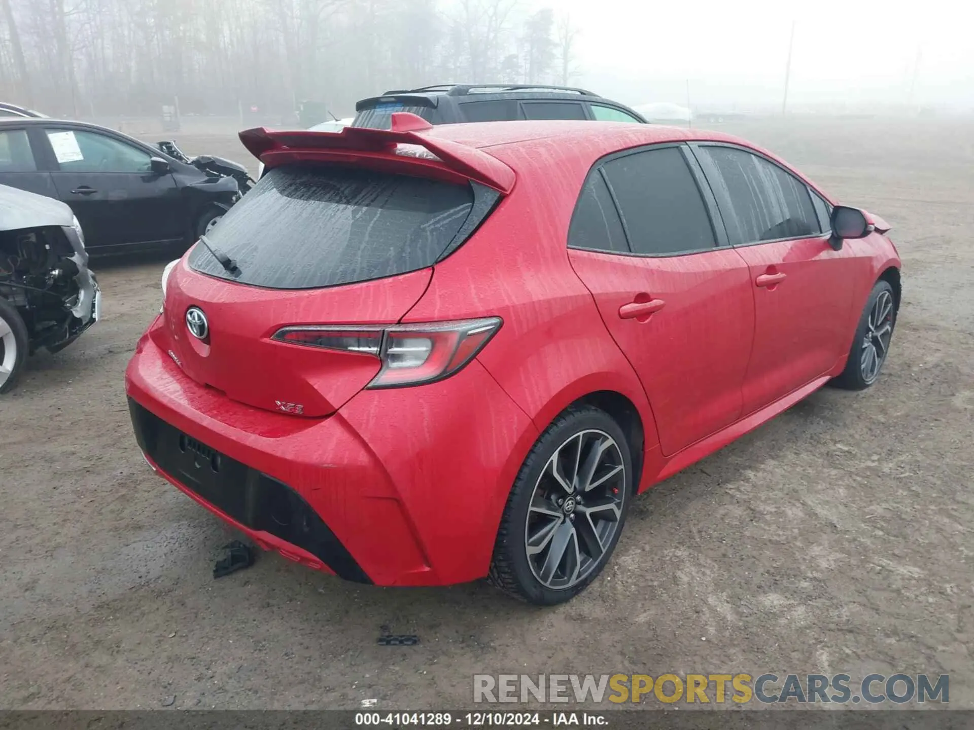 4 fotografías del automóvil dañado JTNA4MBE7M3130897 TOYOTA COROLLA 2021