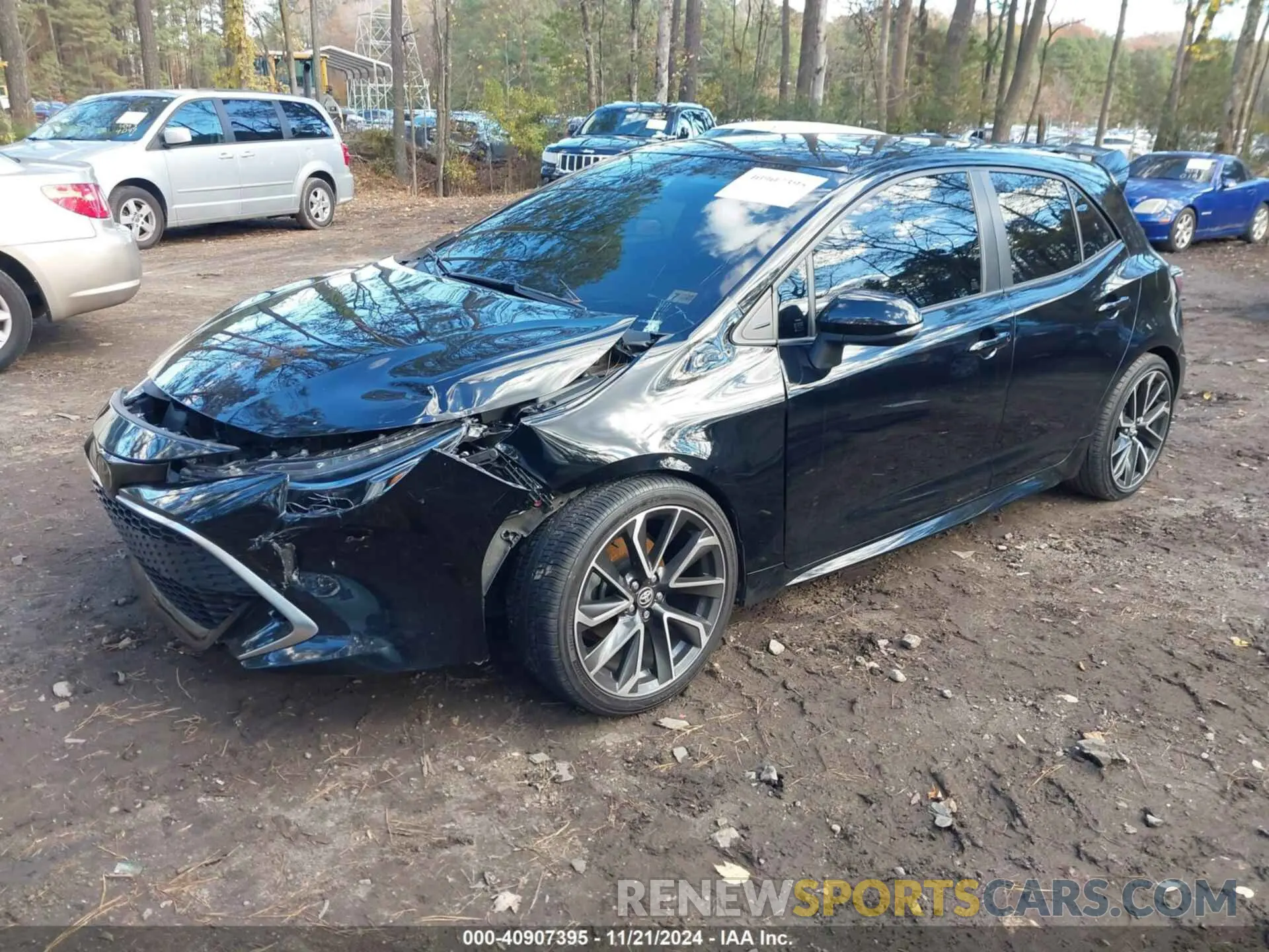 2 fotografías del automóvil dañado JTNA4MBE8M3115700 TOYOTA COROLLA 2021
