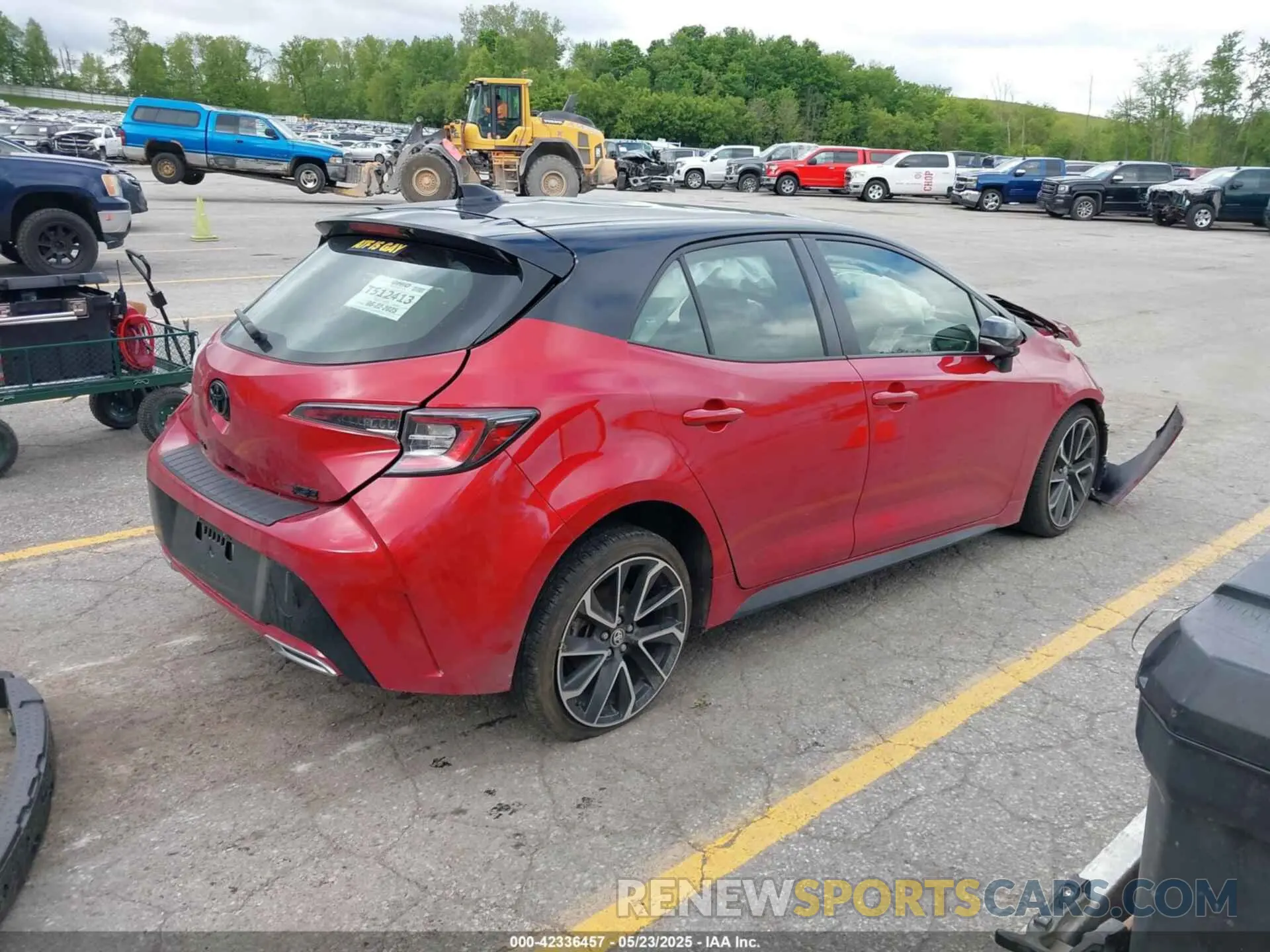 4 fotografías del automóvil dañado JTNA4MBE9M3140914 TOYOTA COROLLA 2021