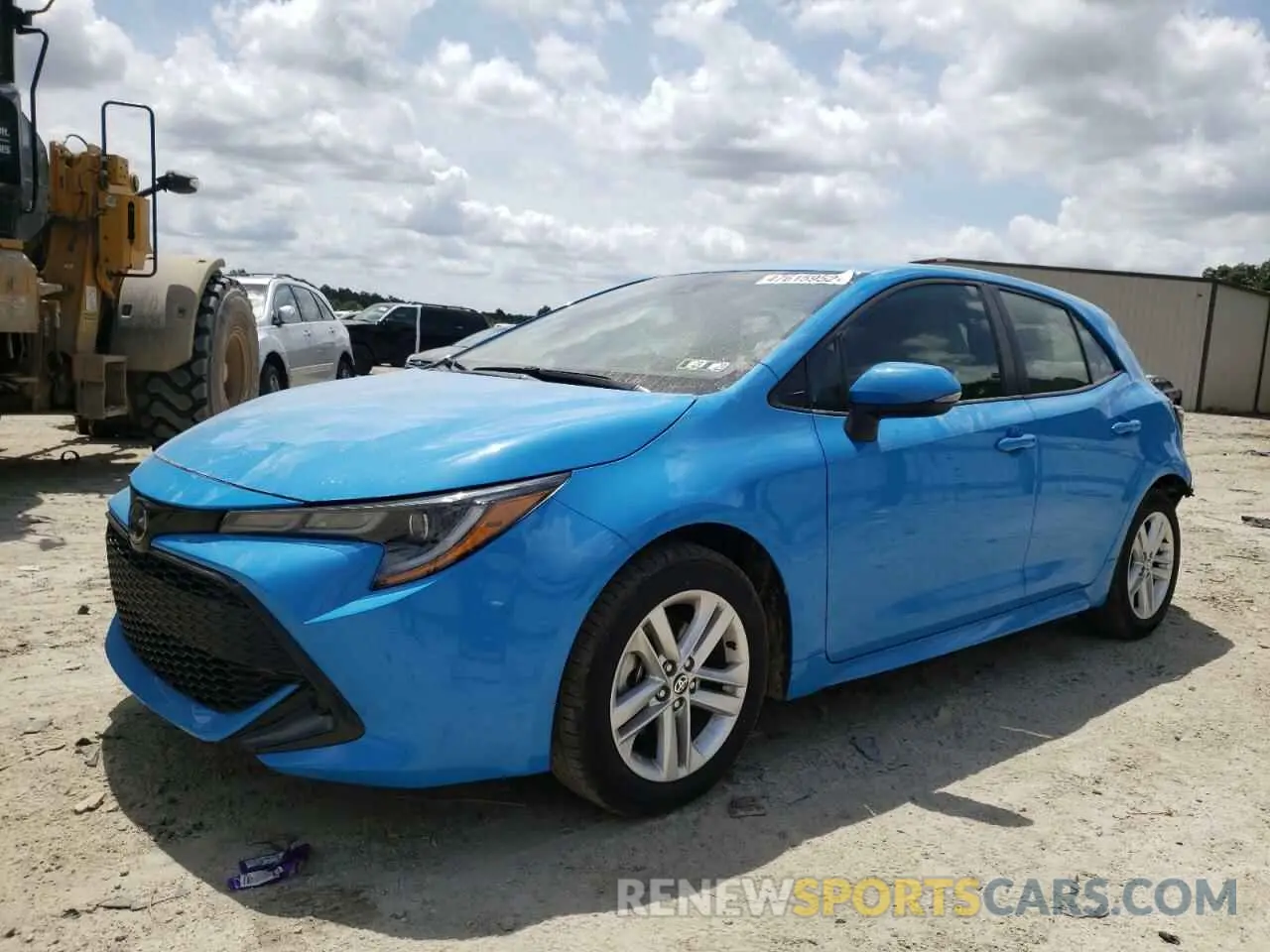 2 fotografías del automóvil dañado JTNB4MBE3M3125930 TOYOTA COROLLA 2021
