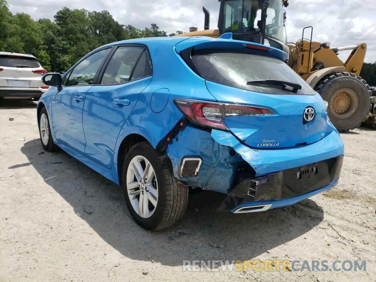 3 fotografías del automóvil dañado JTNB4MBE3M3125930 TOYOTA COROLLA 2021