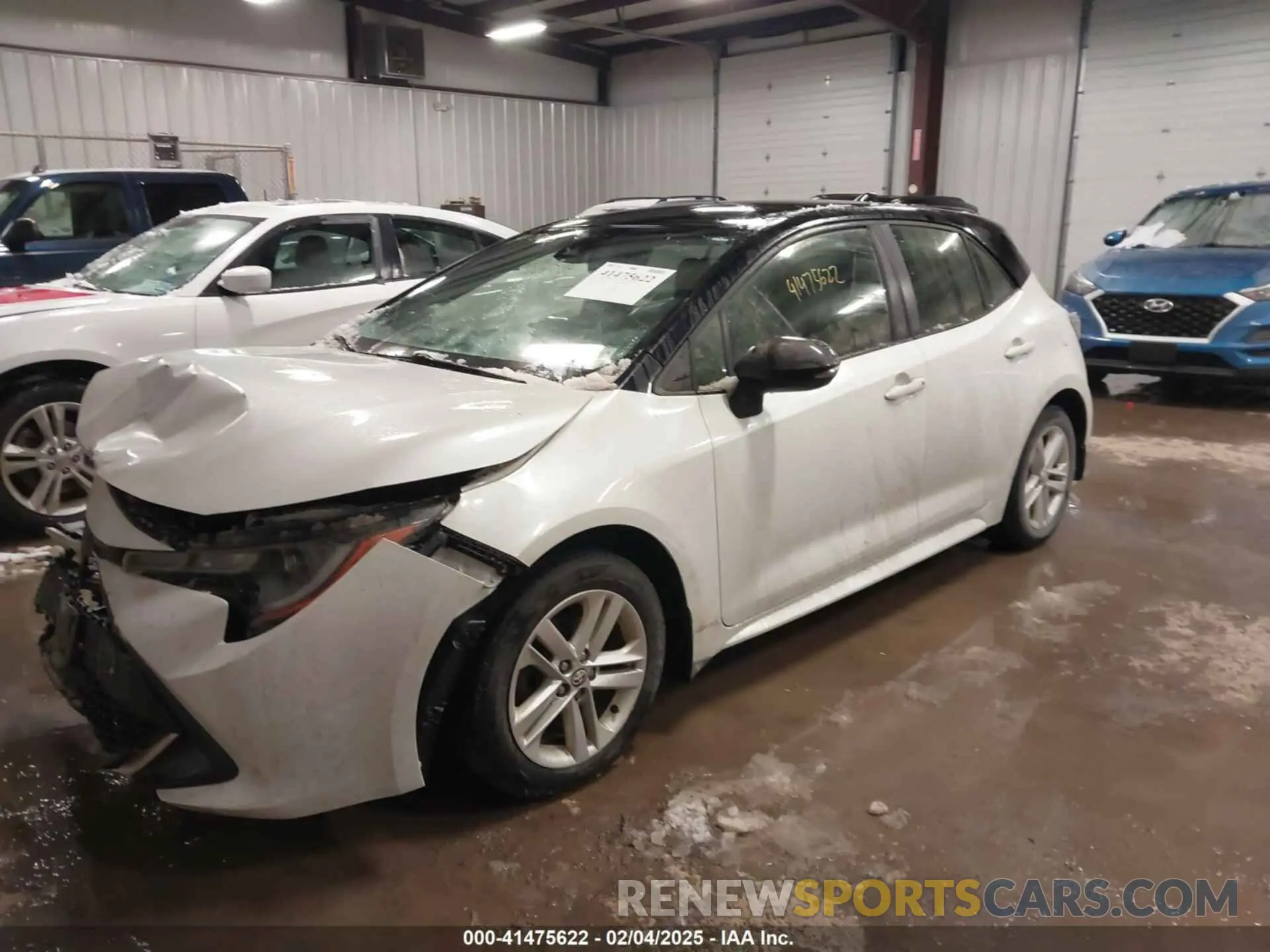 2 fotografías del automóvil dañado JTNB4MBE4M3108375 TOYOTA COROLLA 2021