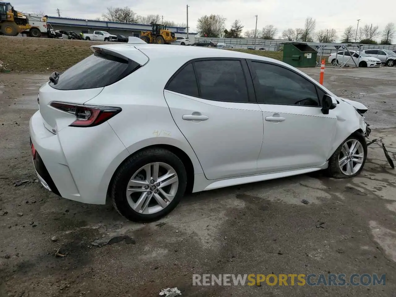 3 fotografías del automóvil dañado JTNB4MBE6M3110743 TOYOTA COROLLA 2021