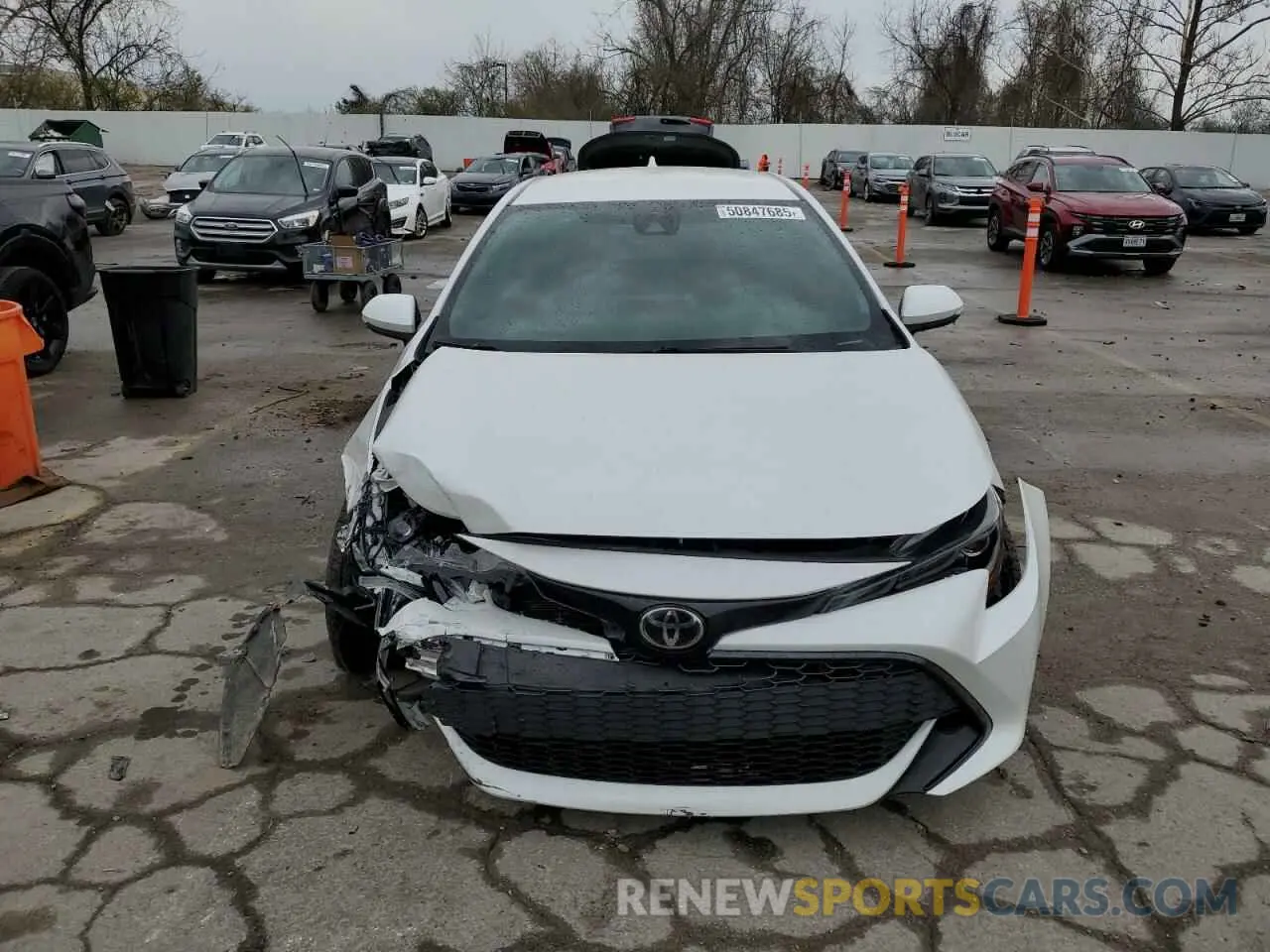 5 fotografías del automóvil dañado JTNB4MBE6M3110743 TOYOTA COROLLA 2021