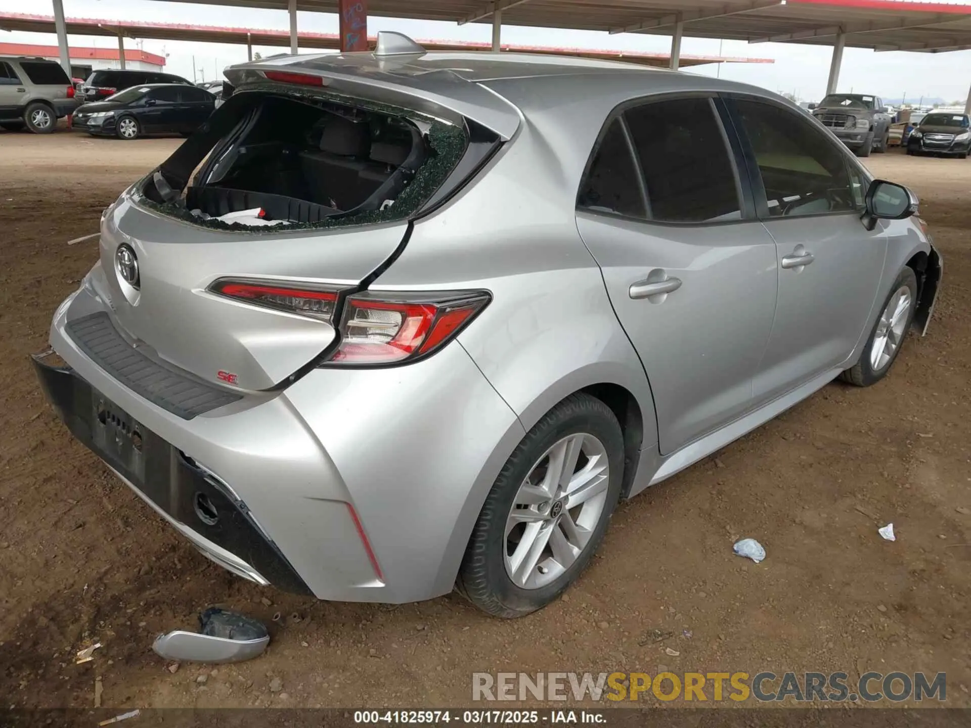 4 fotografías del automóvil dañado JTNB4MBE6M3126568 TOYOTA COROLLA 2021