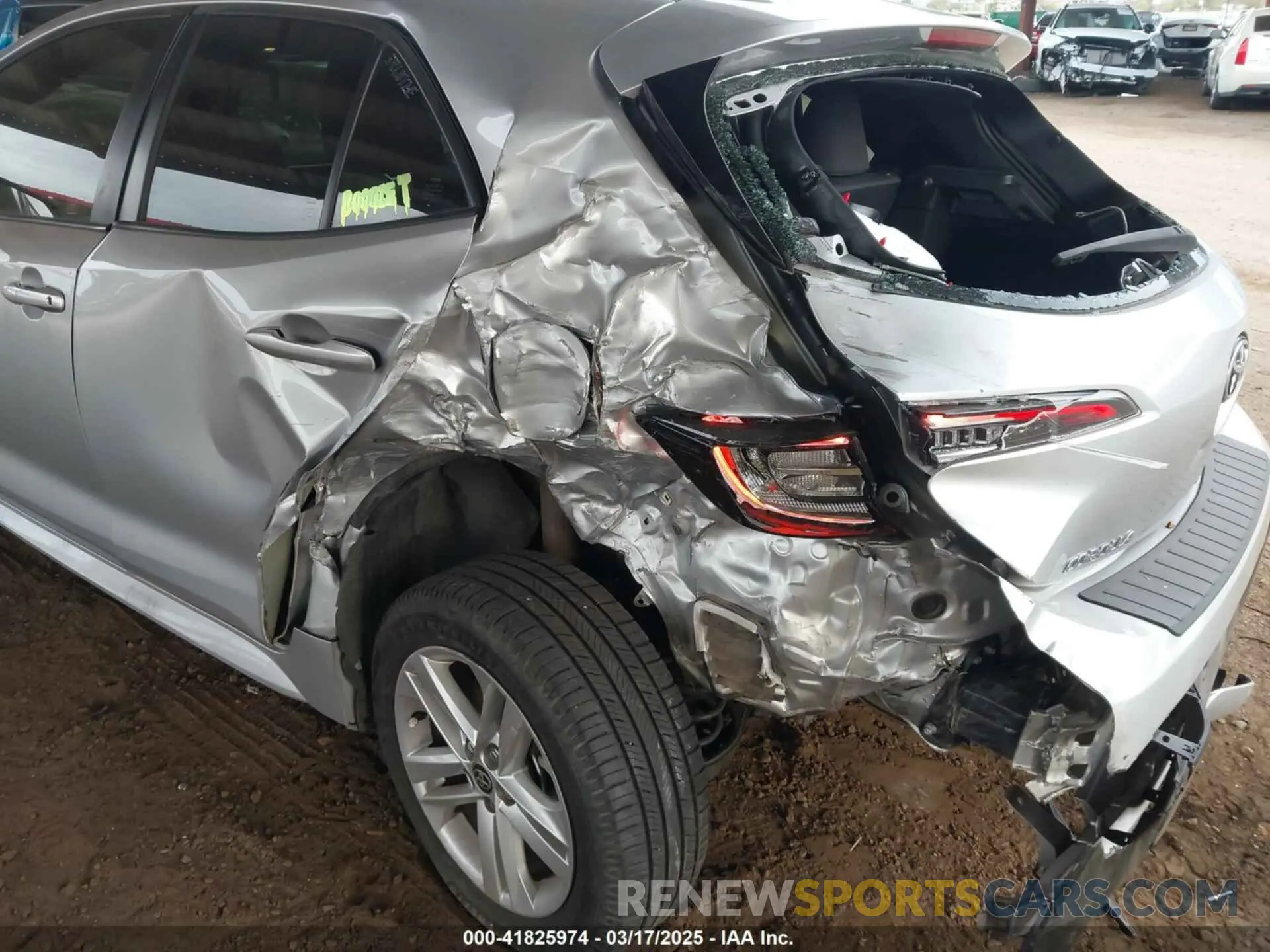 6 fotografías del automóvil dañado JTNB4MBE6M3126568 TOYOTA COROLLA 2021