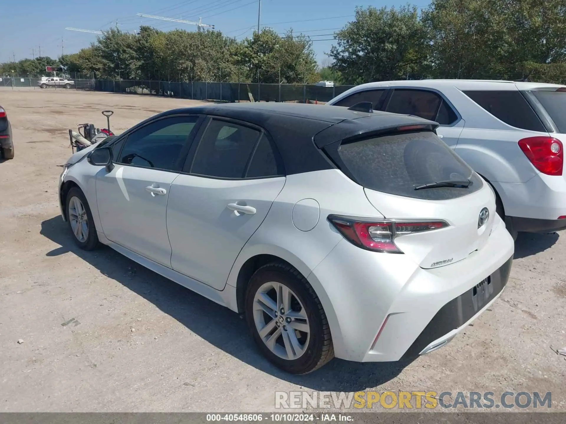 3 fotografías del automóvil dañado JTNB4MBE6M3137232 TOYOTA COROLLA 2021