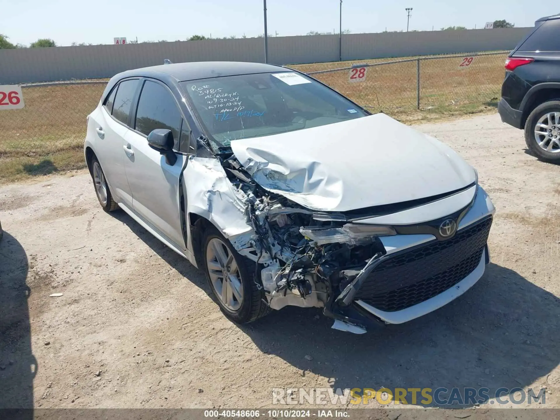 6 fotografías del automóvil dañado JTNB4MBE6M3137232 TOYOTA COROLLA 2021