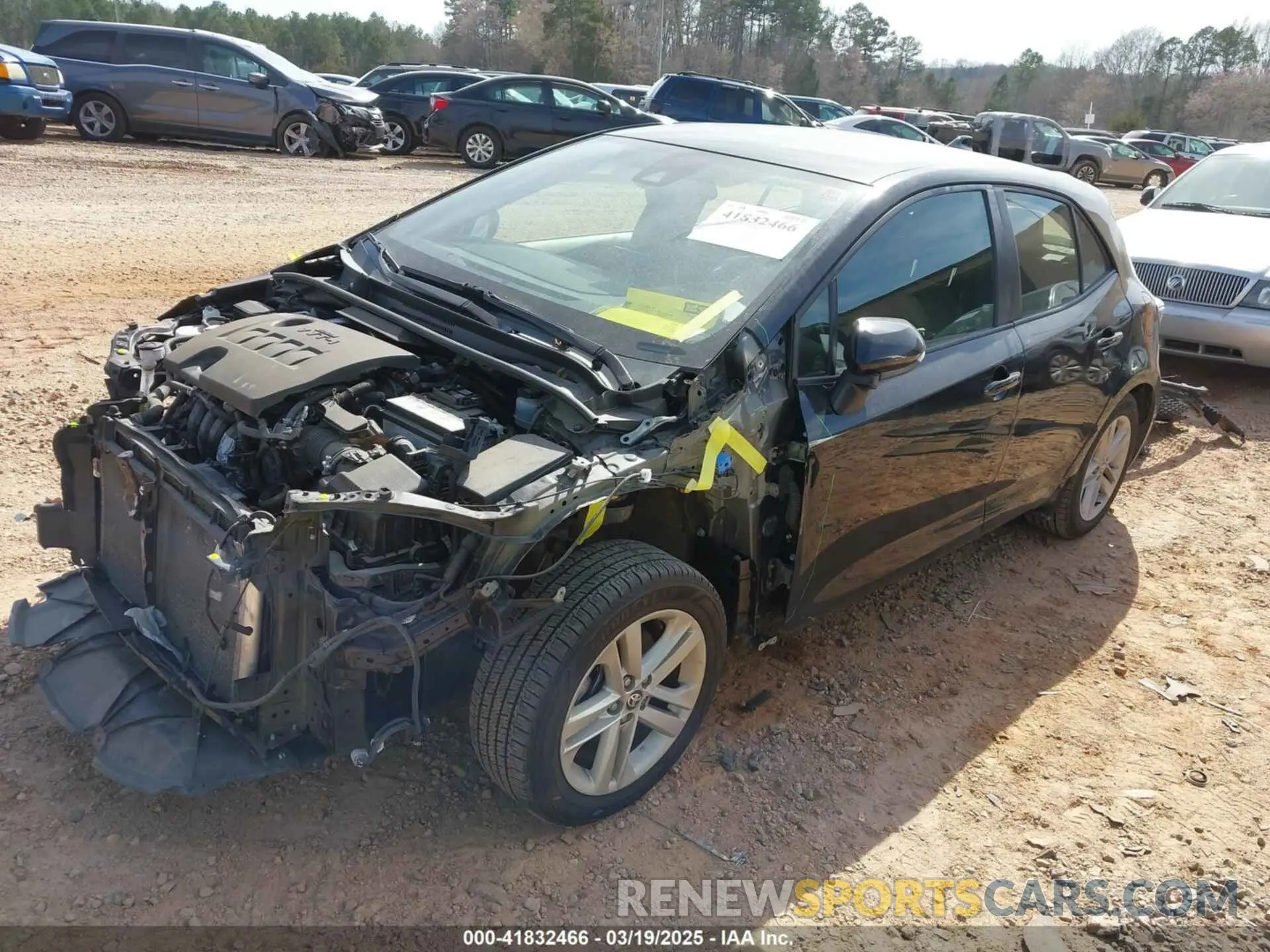 2 fotografías del automóvil dañado JTNB4MBEXM3146368 TOYOTA COROLLA 2021