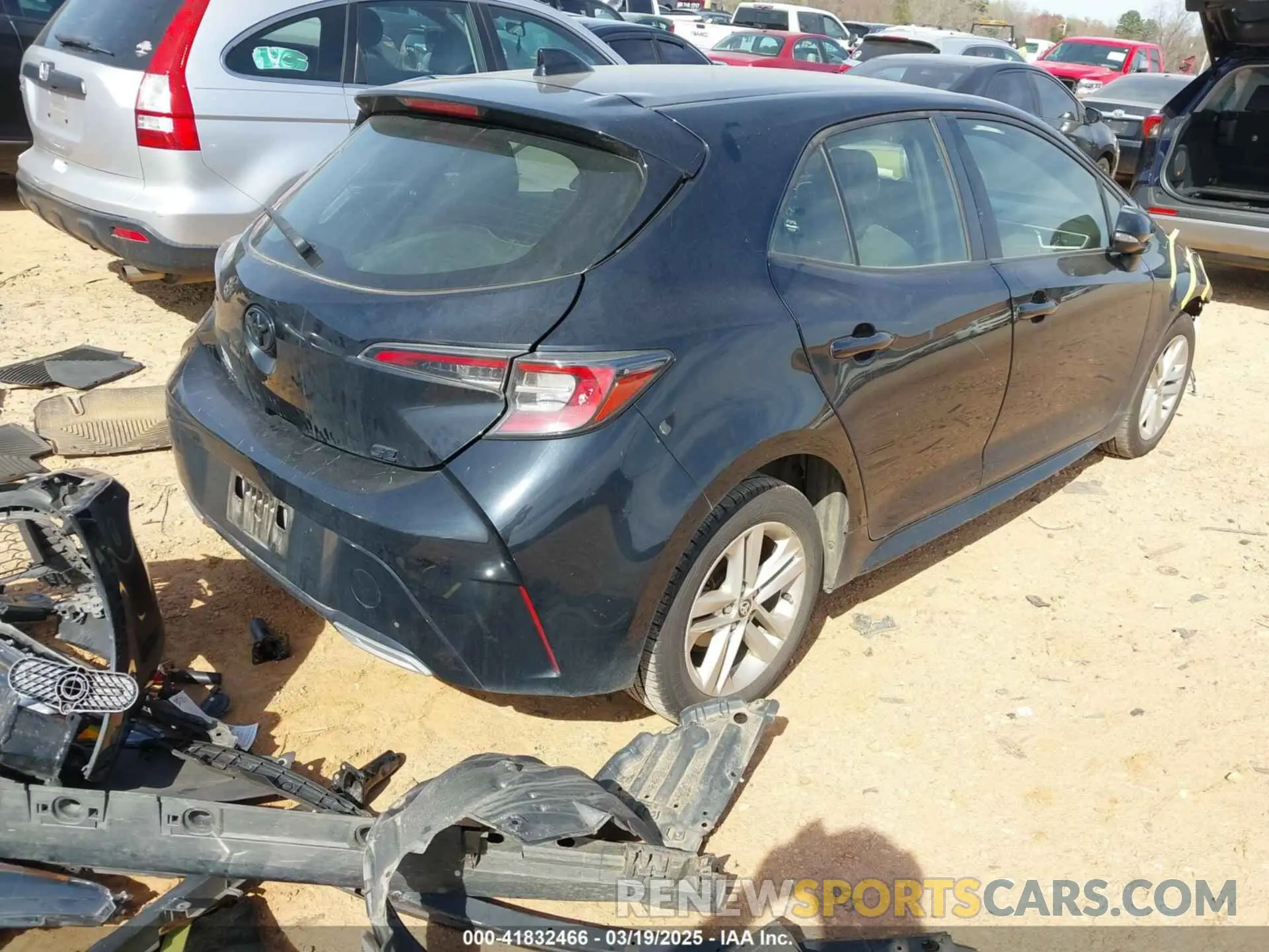 4 fotografías del automóvil dañado JTNB4MBEXM3146368 TOYOTA COROLLA 2021