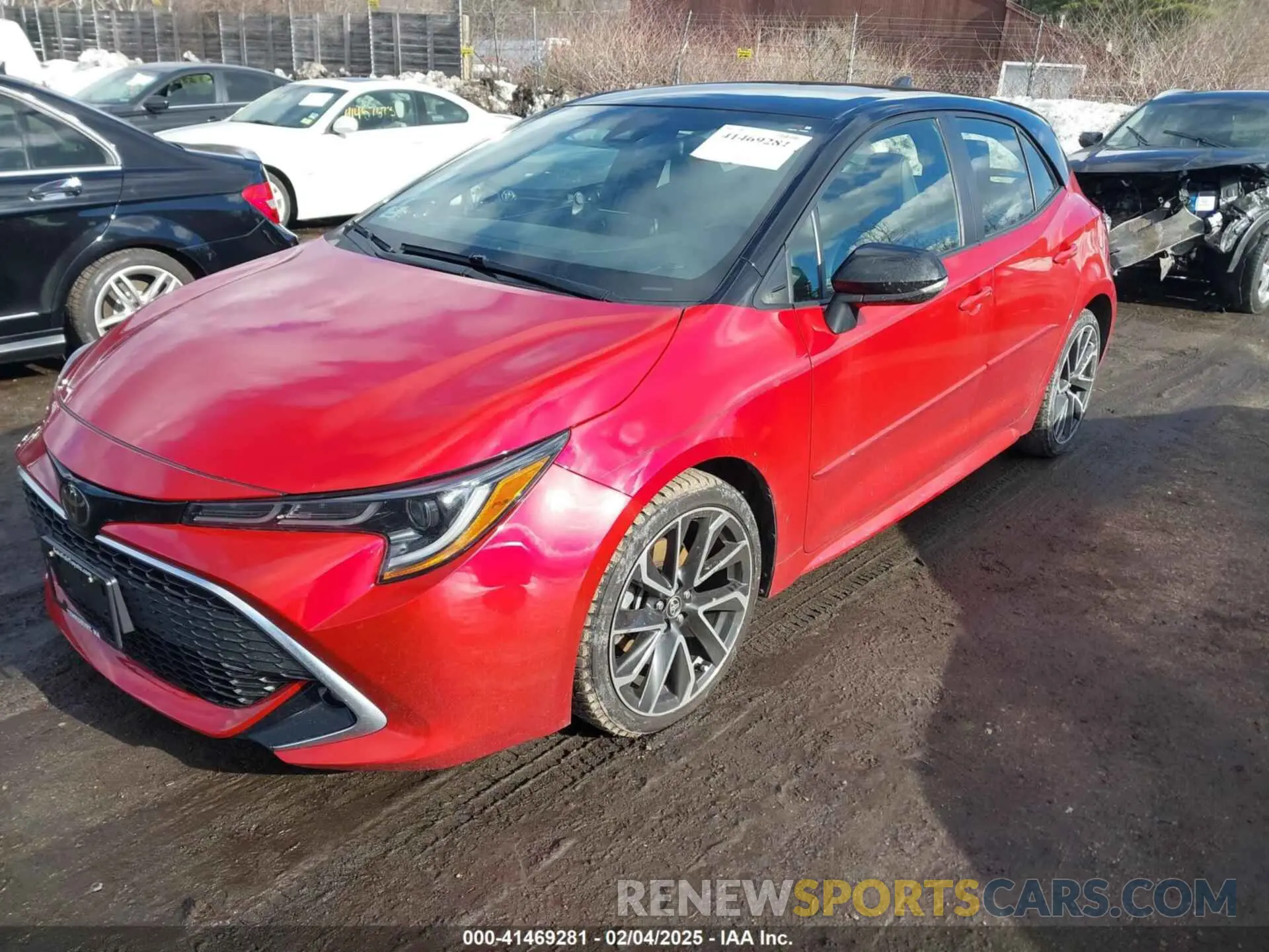 2 fotografías del automóvil dañado JTNC4MBE1M3139443 TOYOTA COROLLA 2021