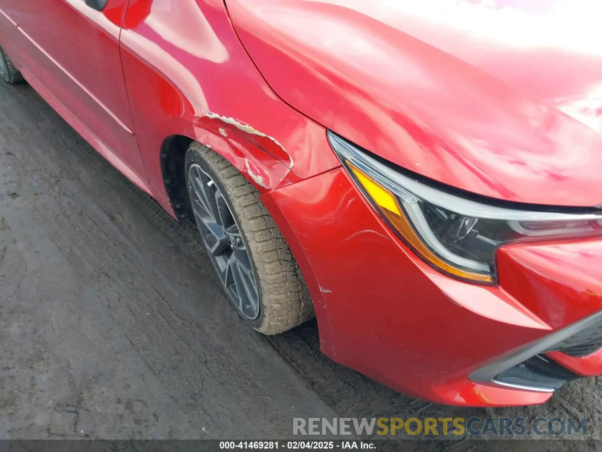 6 fotografías del automóvil dañado JTNC4MBE1M3139443 TOYOTA COROLLA 2021