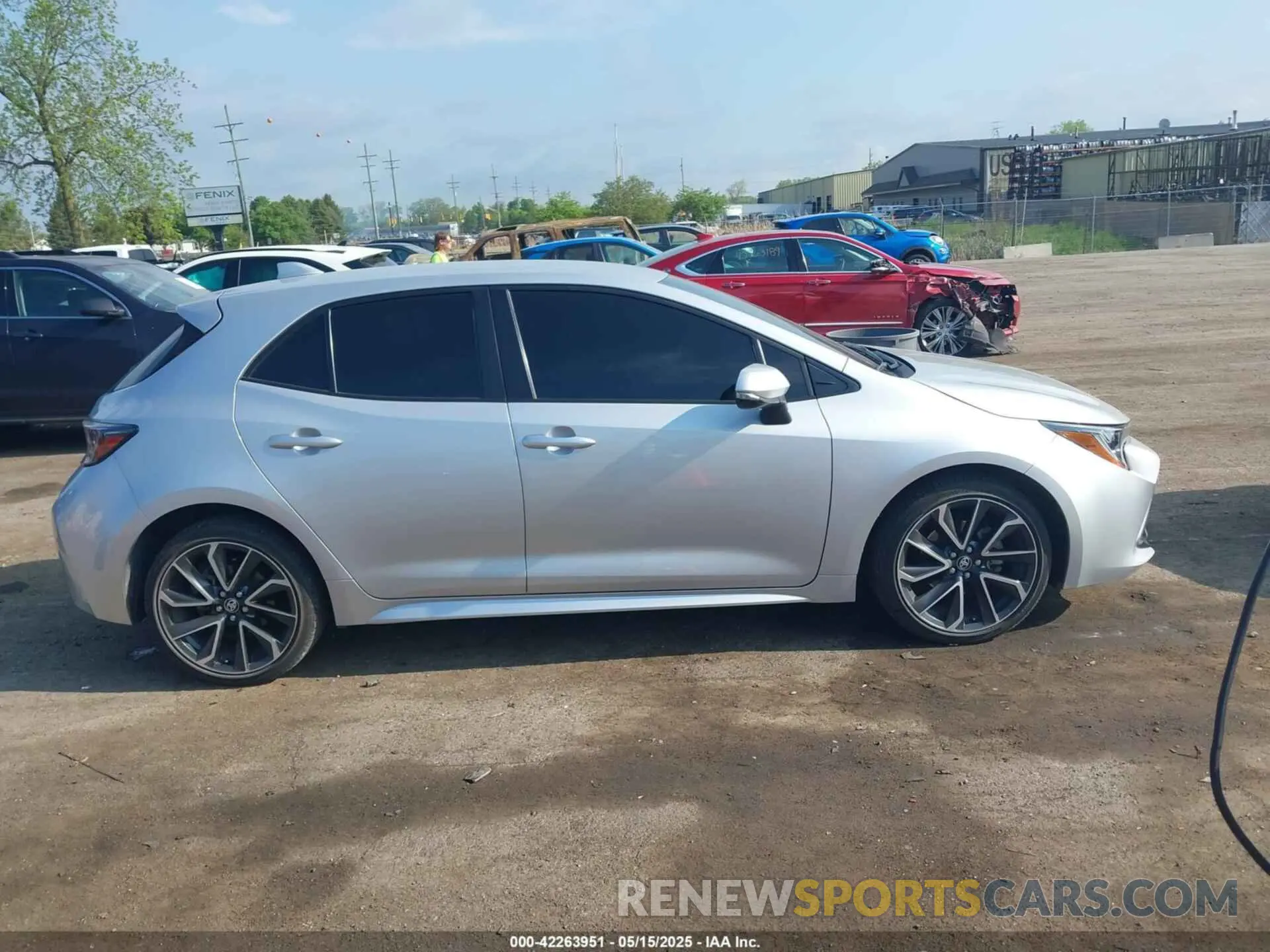 13 fotografías del automóvil dañado JTNC4MBE4M3118702 TOYOTA COROLLA 2021