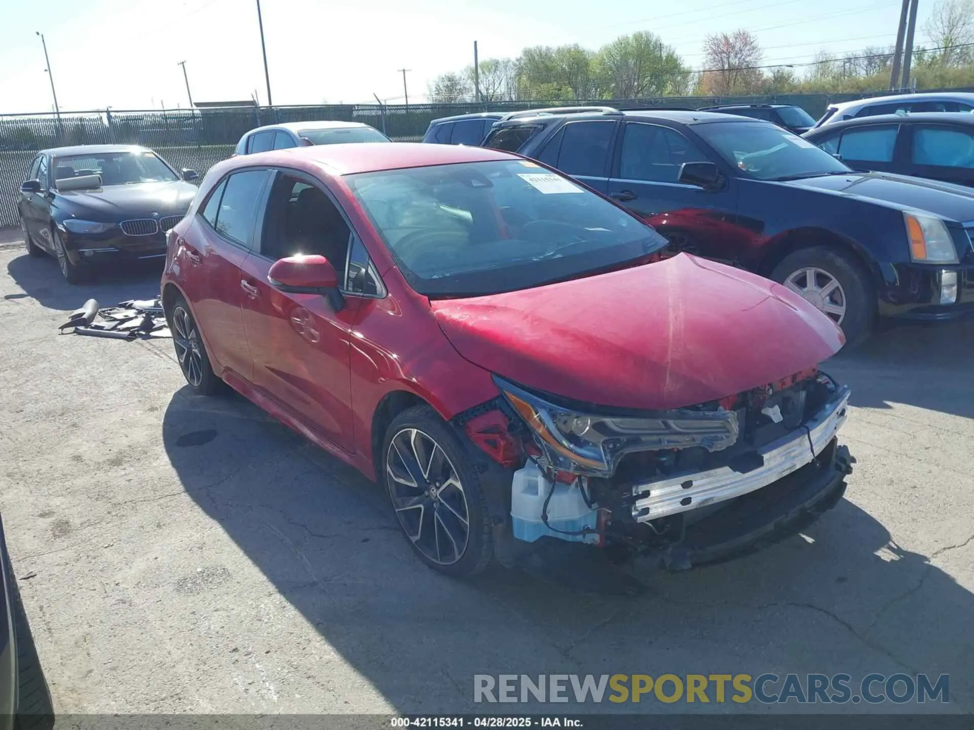 1 fotografías del automóvil dañado JTNC4MBE4M3138772 TOYOTA COROLLA 2021