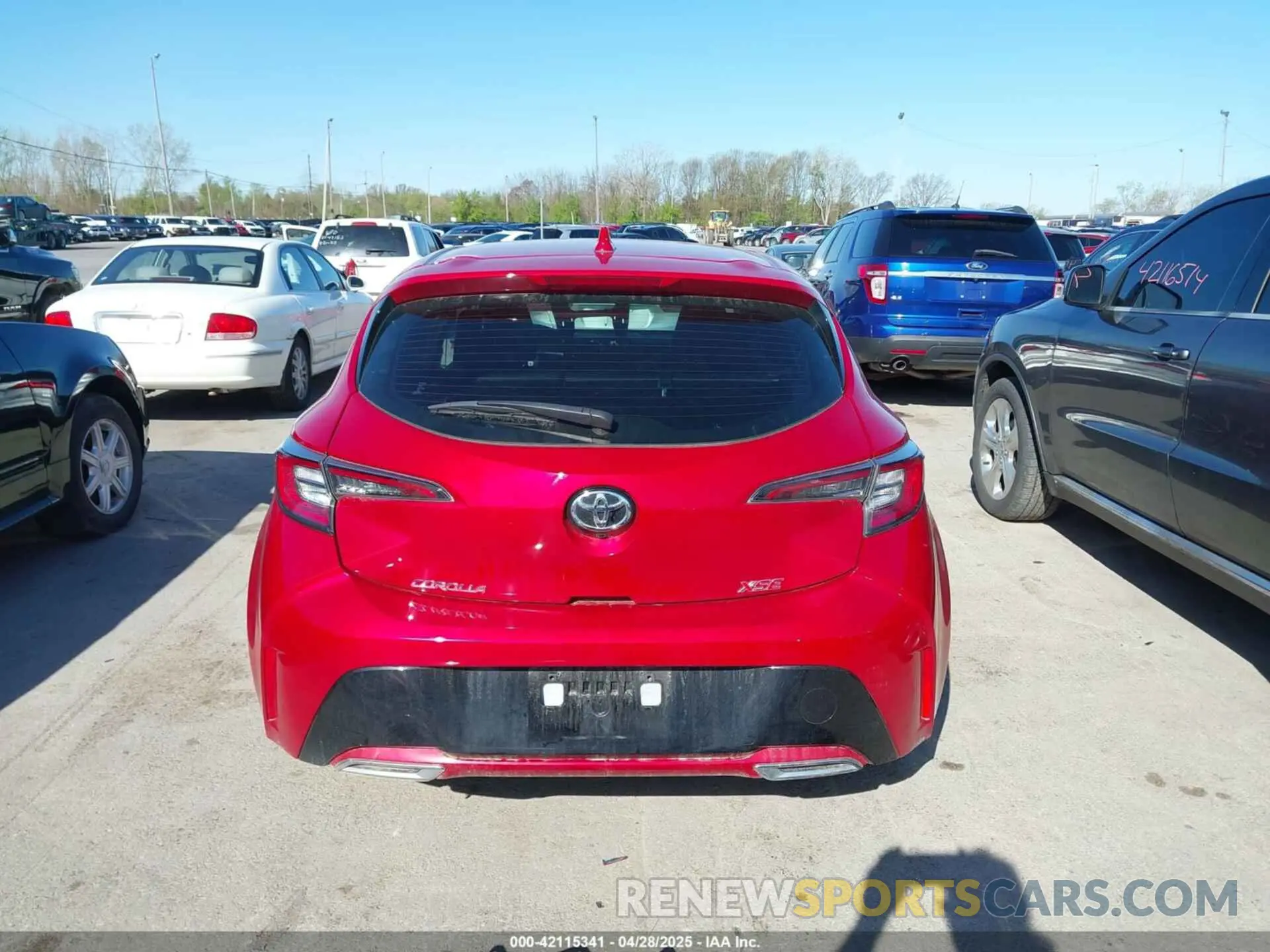 17 fotografías del automóvil dañado JTNC4MBE4M3138772 TOYOTA COROLLA 2021