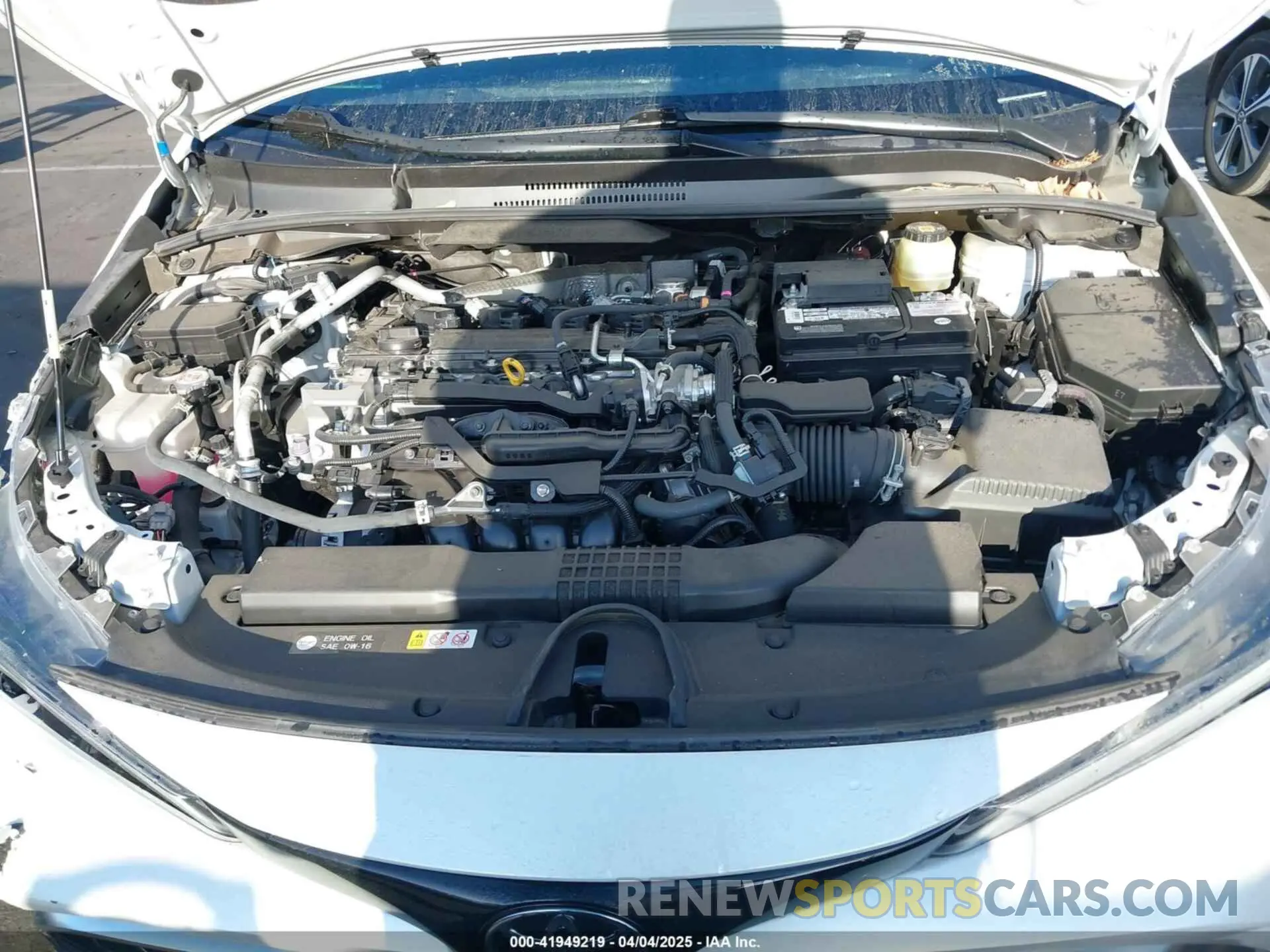 10 fotografías del automóvil dañado JTNC4MBE5M3146928 TOYOTA COROLLA 2021