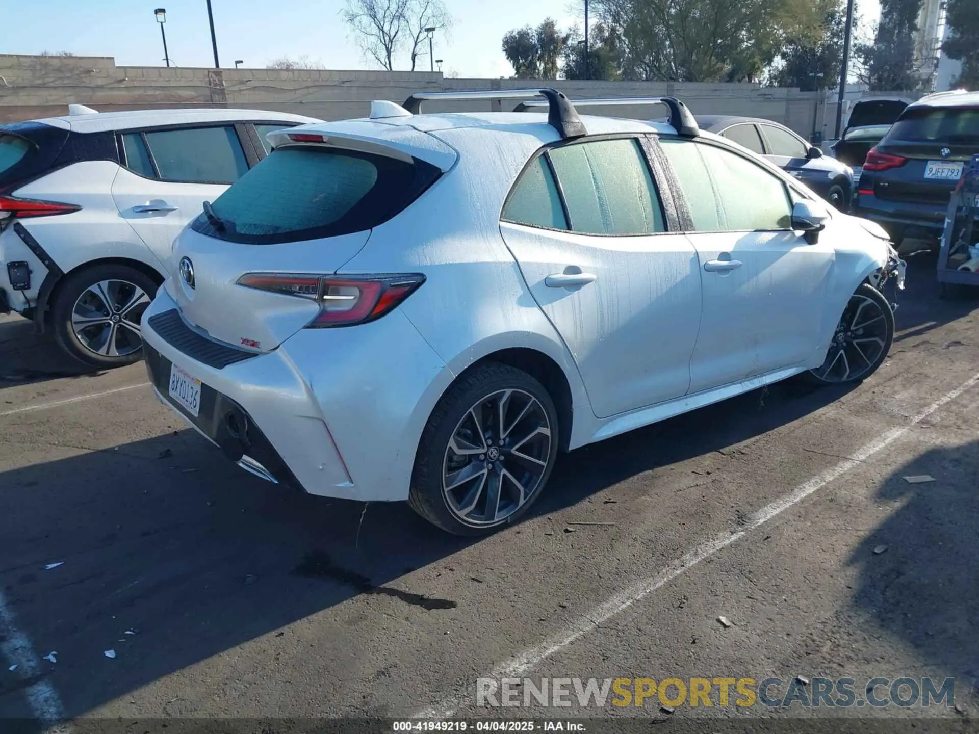 4 fotografías del automóvil dañado JTNC4MBE5M3146928 TOYOTA COROLLA 2021