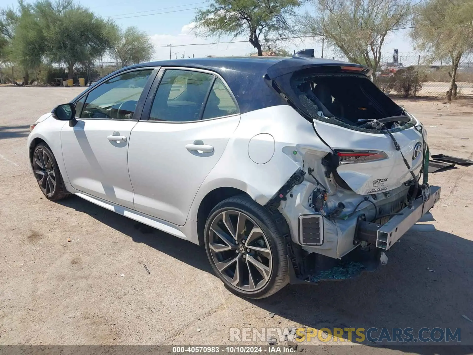 3 fotografías del automóvil dañado JTNC4MBE6M3127613 TOYOTA COROLLA 2021