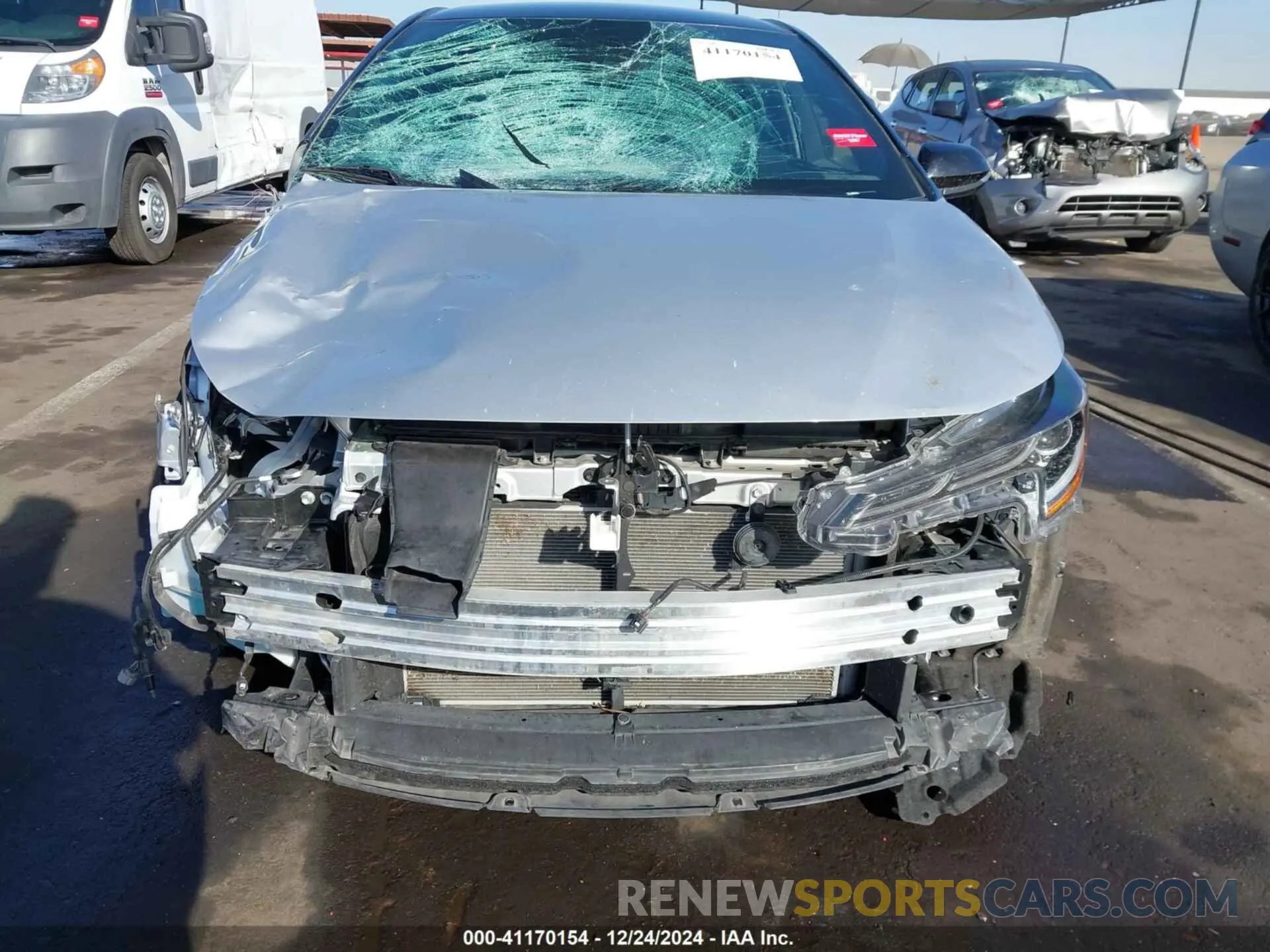 13 fotografías del automóvil dañado JTNC4MBE6M3137994 TOYOTA COROLLA 2021