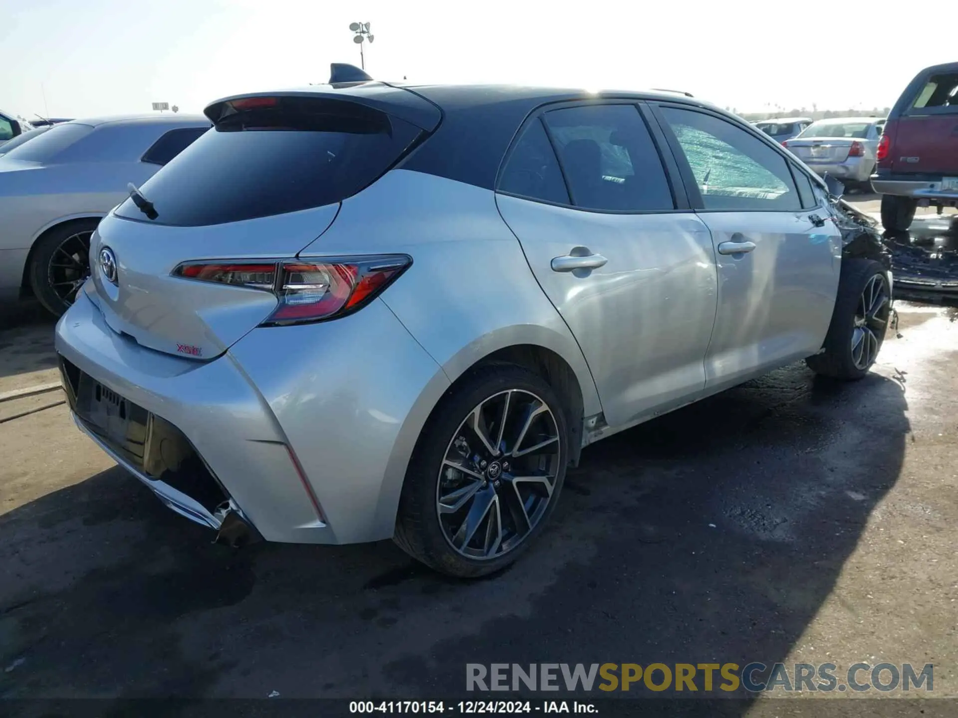 4 fotografías del automóvil dañado JTNC4MBE6M3137994 TOYOTA COROLLA 2021