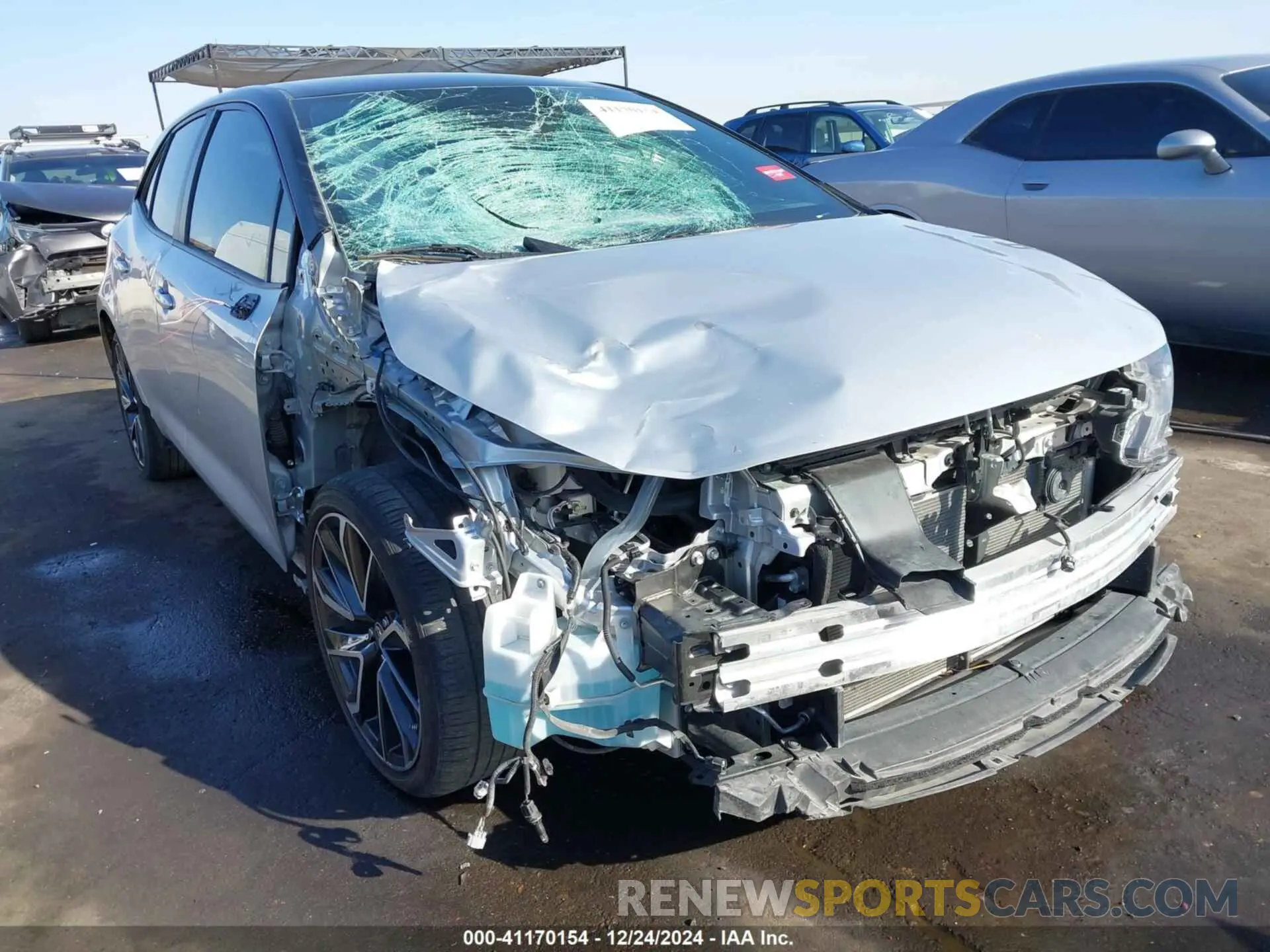 6 fotografías del automóvil dañado JTNC4MBE6M3137994 TOYOTA COROLLA 2021
