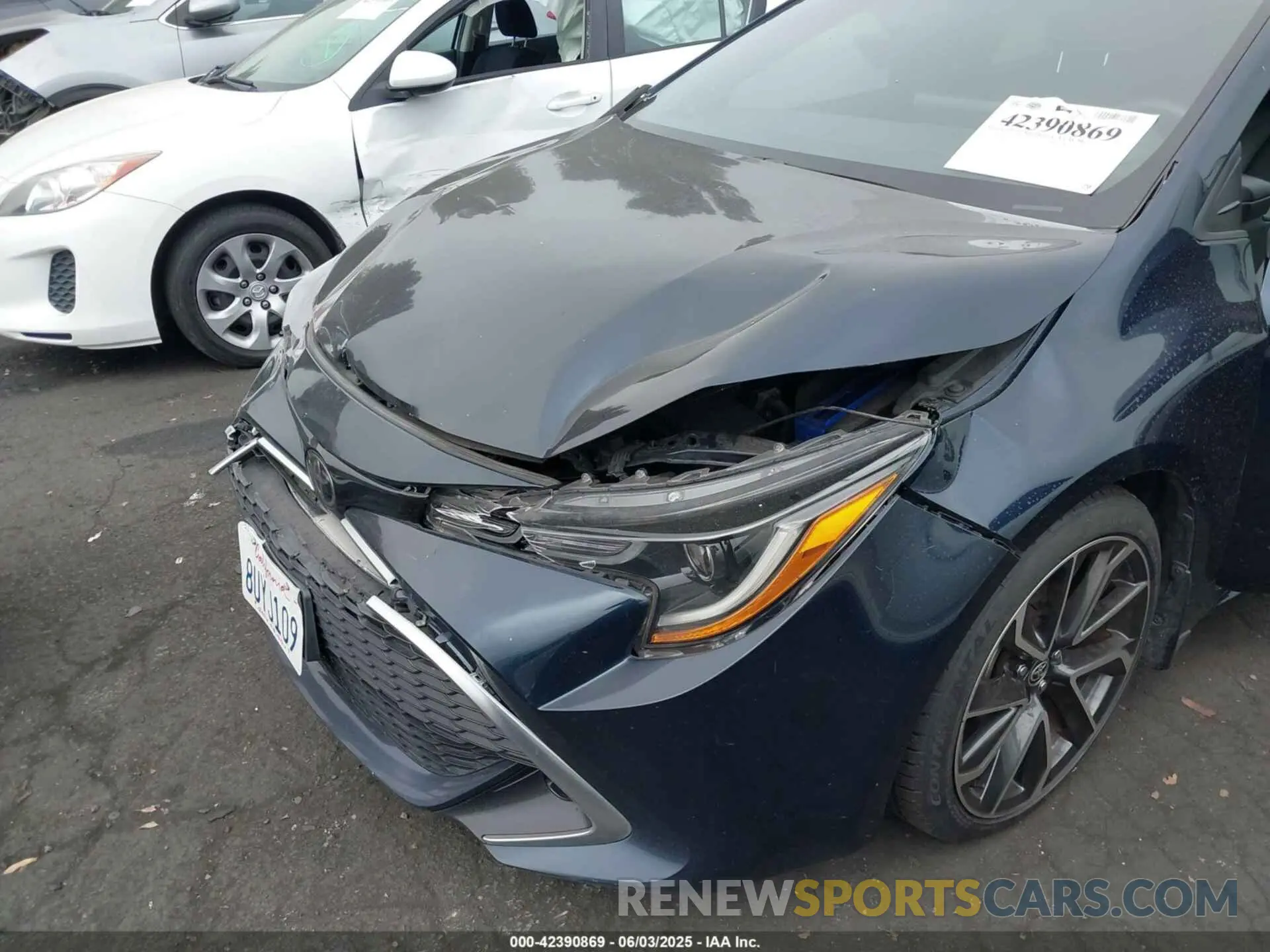 18 fotografías del automóvil dañado JTNC4MBE9M3125080 TOYOTA COROLLA 2021