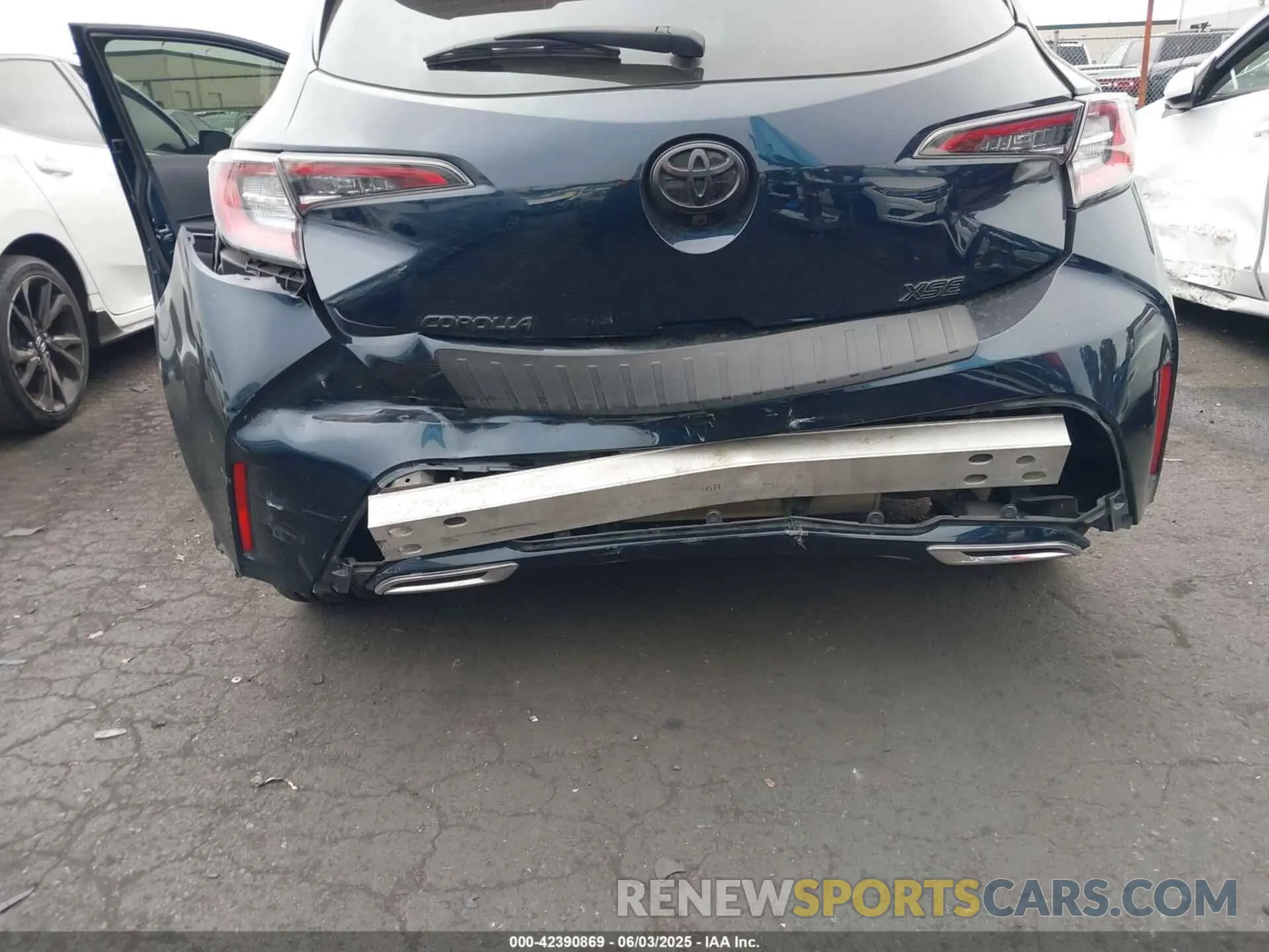6 fotografías del automóvil dañado JTNC4MBE9M3125080 TOYOTA COROLLA 2021