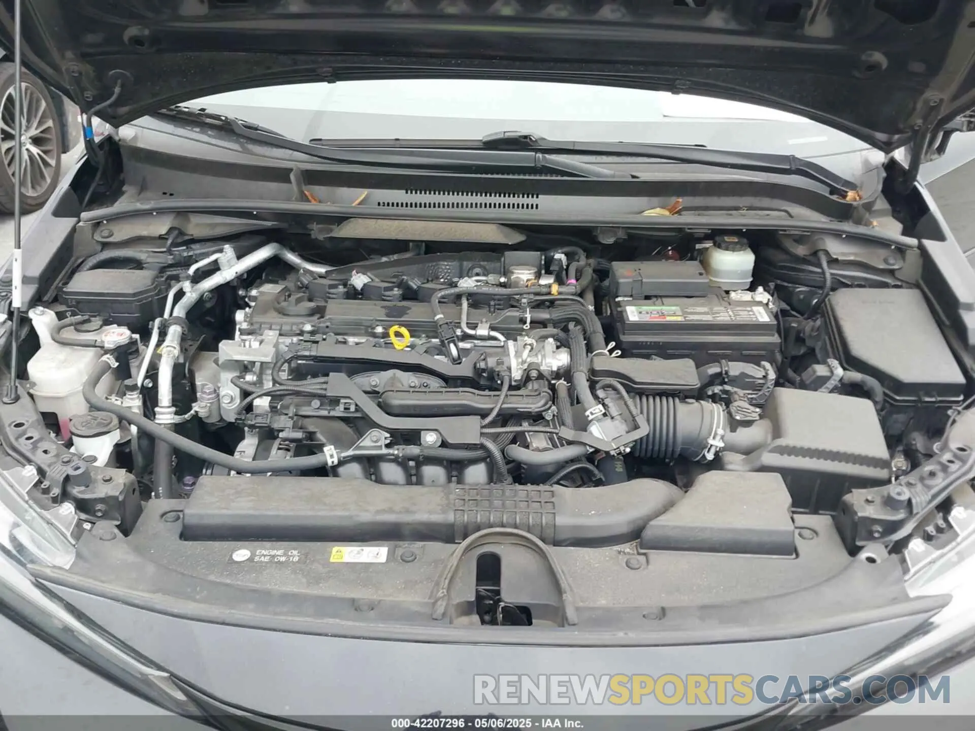 10 fotografías del automóvil dañado JTND4MBE0M3121357 TOYOTA COROLLA 2021