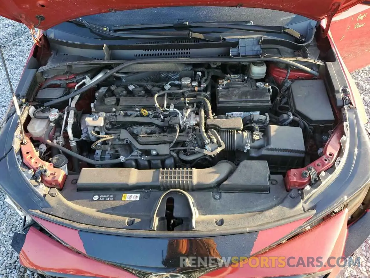 11 fotografías del automóvil dañado JTND4MBE1M3109041 TOYOTA COROLLA 2021